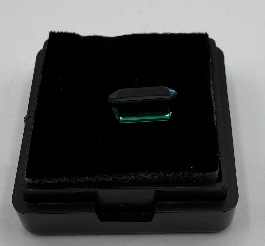 Natural Brazilian Green Tourmaline 2.70 Ct Emerald Cut Loose Gemstone - 2