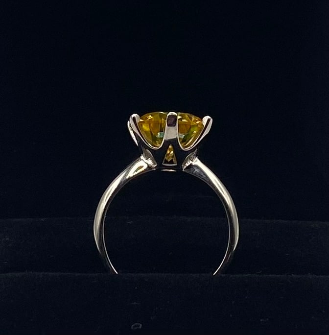 Yellow VVS1 Moissanite Ring - 2