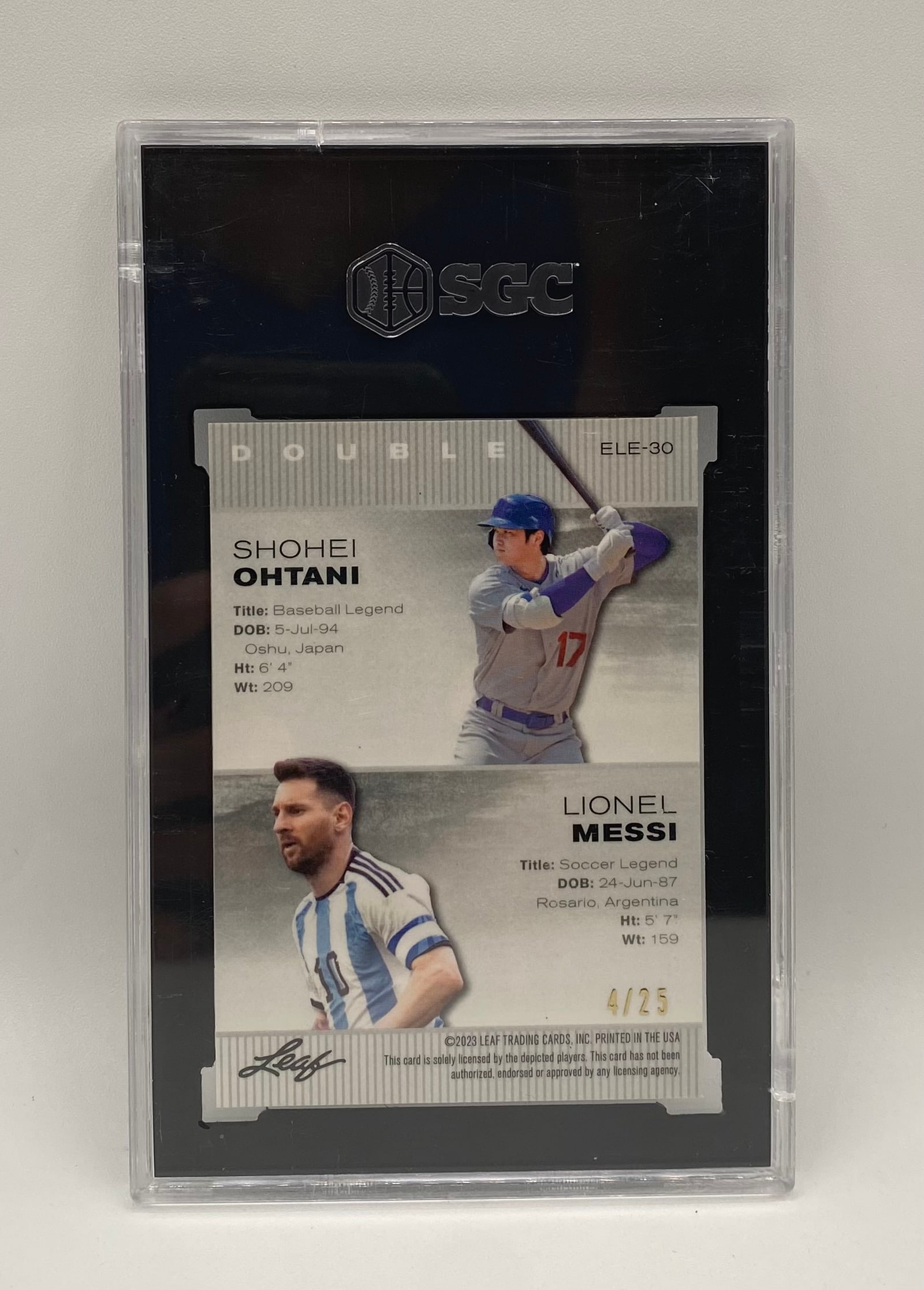 Shohei Ohtani & Lionel Messi Silver /25 - 2