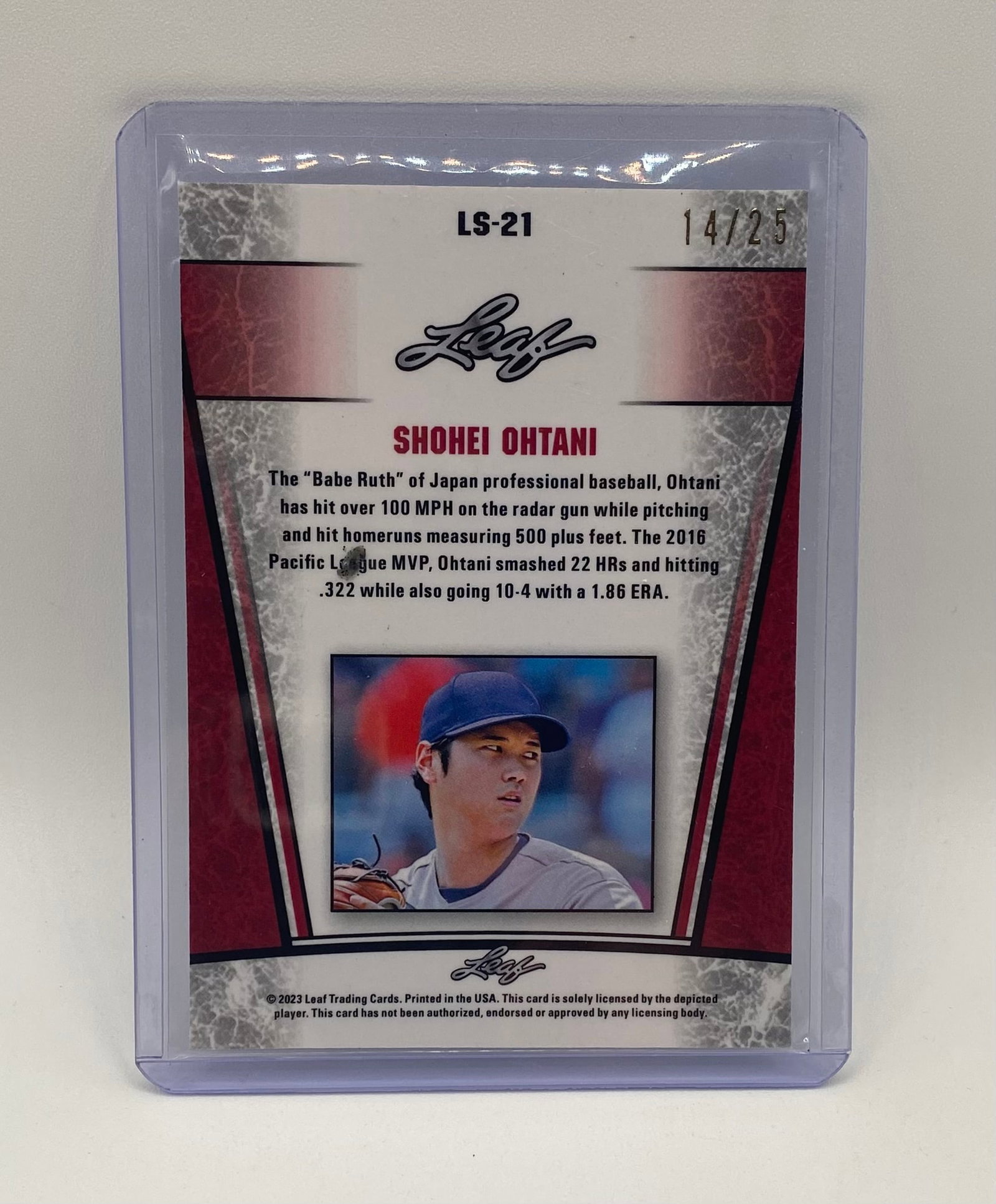 Shohei Ohtani Designer Hitter Holo /25 - 2