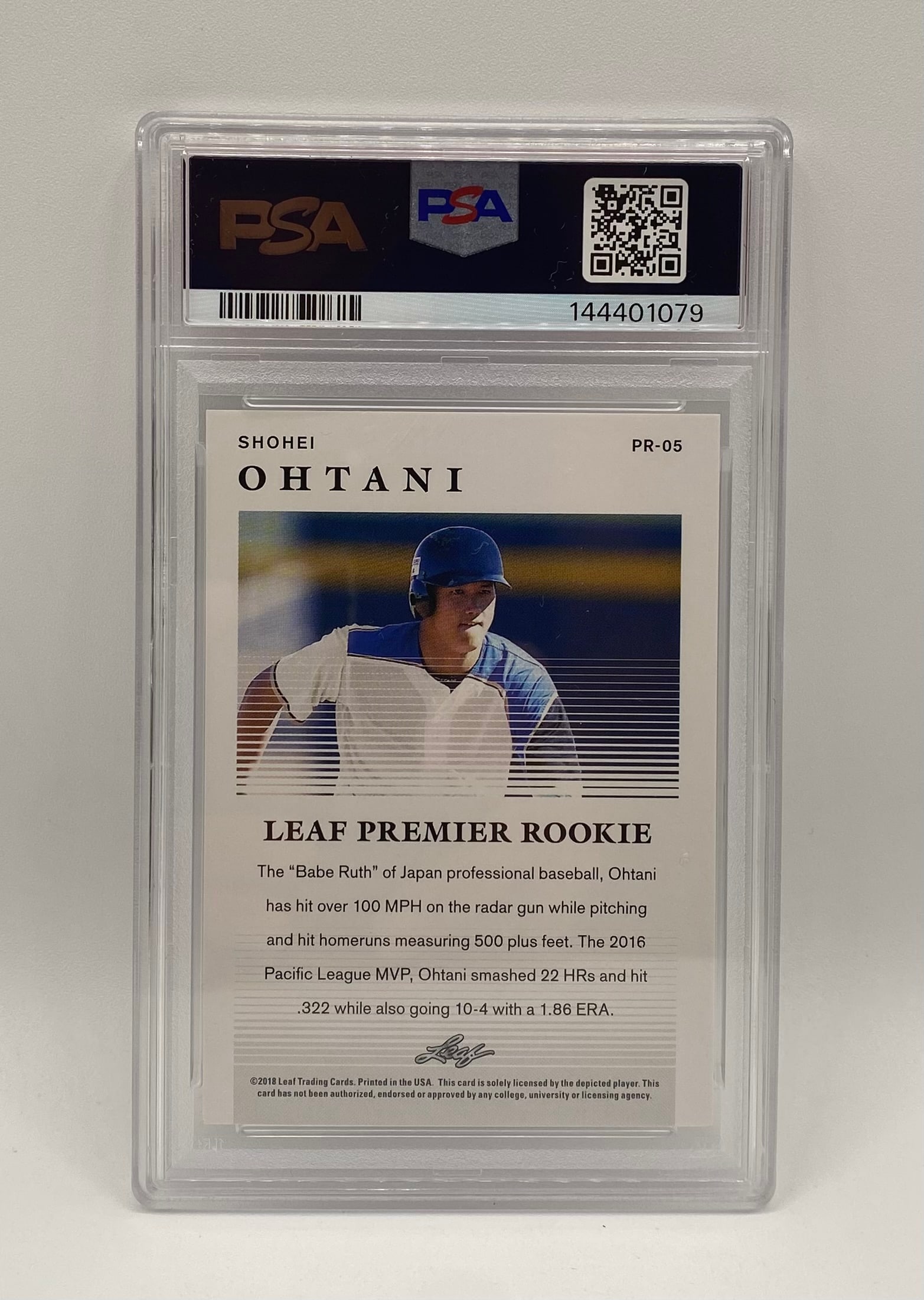 Shohei Ohtani Rookie Premier PSA 10 - 2