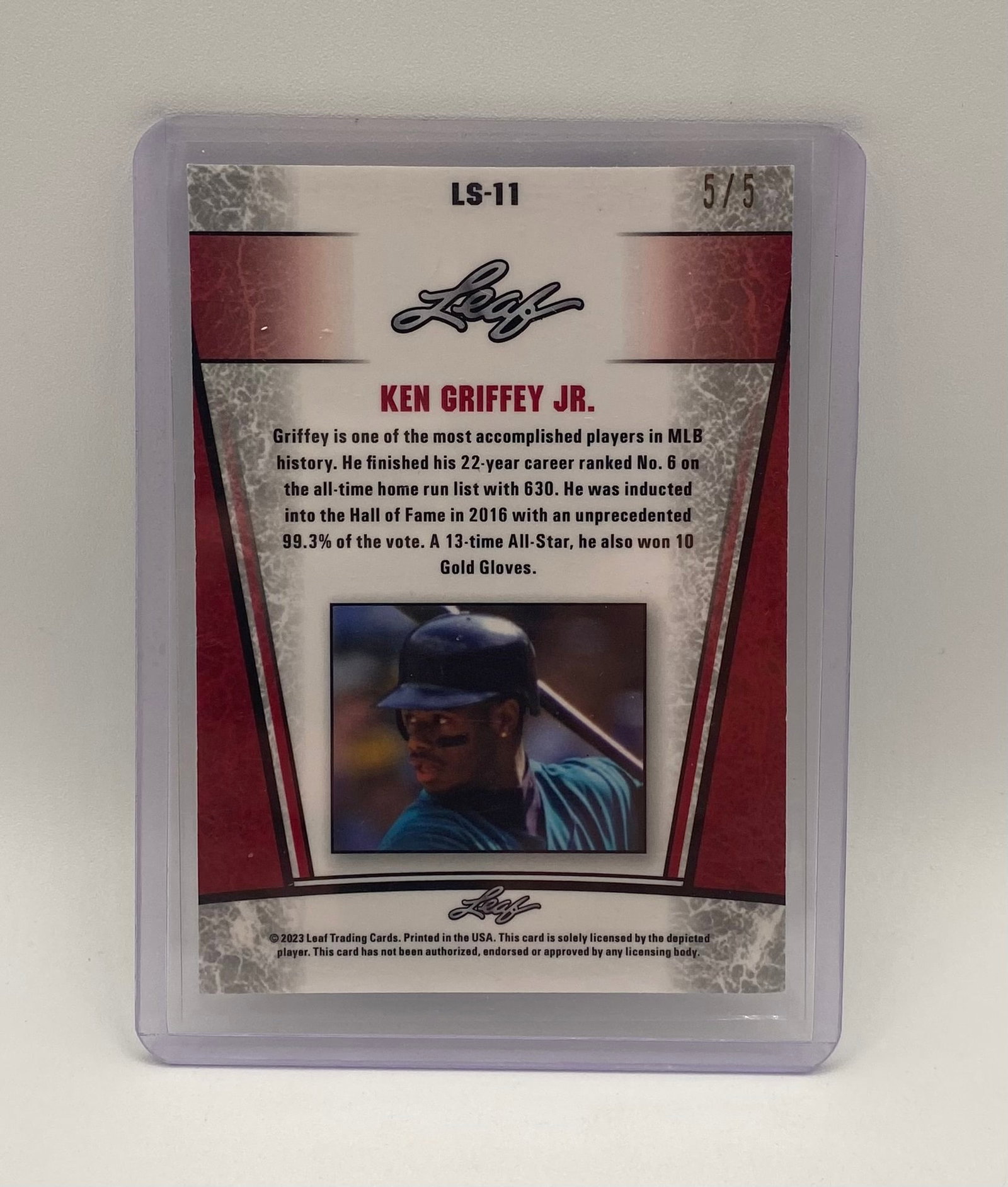 Ken Griffey Jr Laser Holo /5 - 2