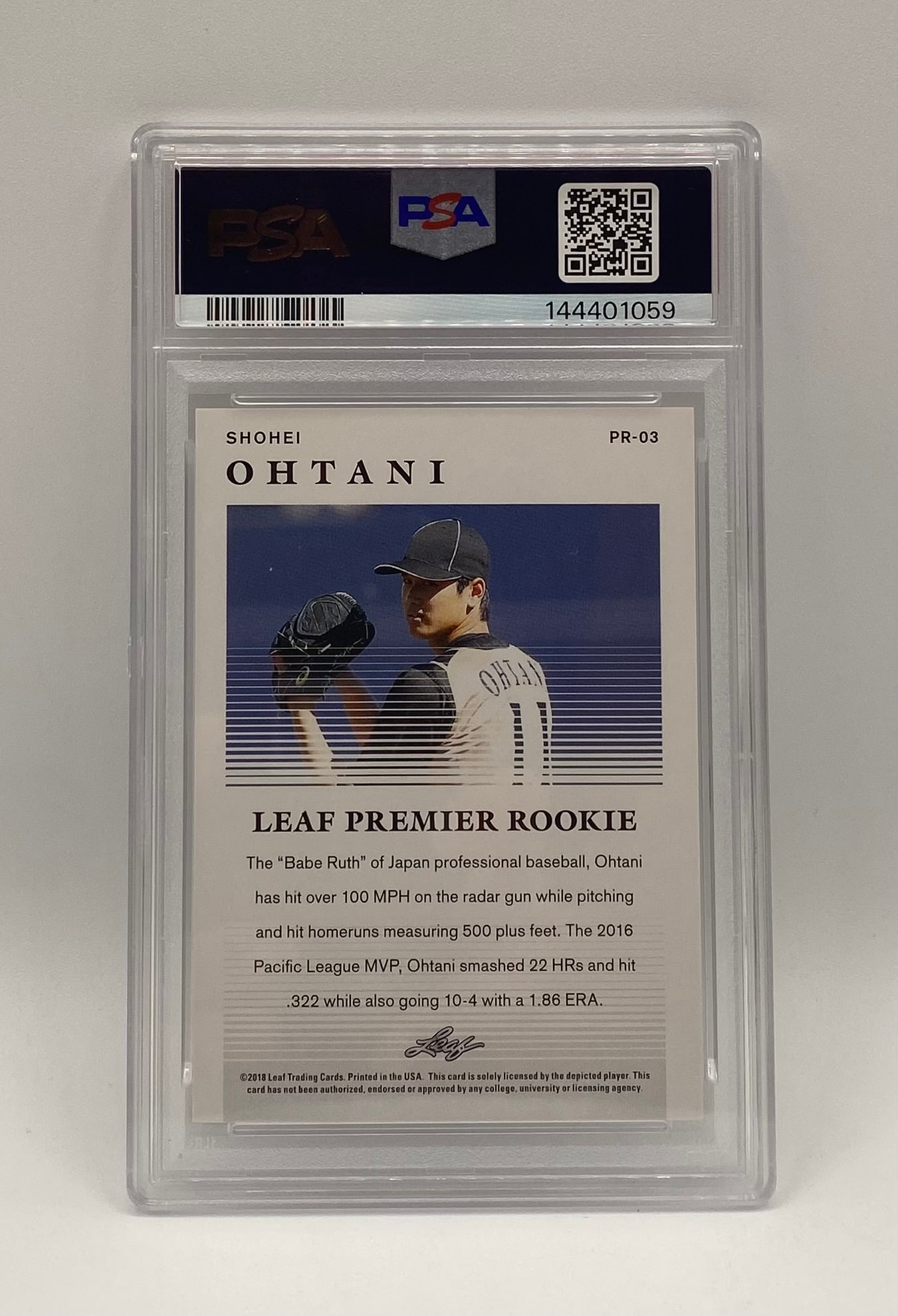 Shohei Ohtani Rookie PSA 10 - 2