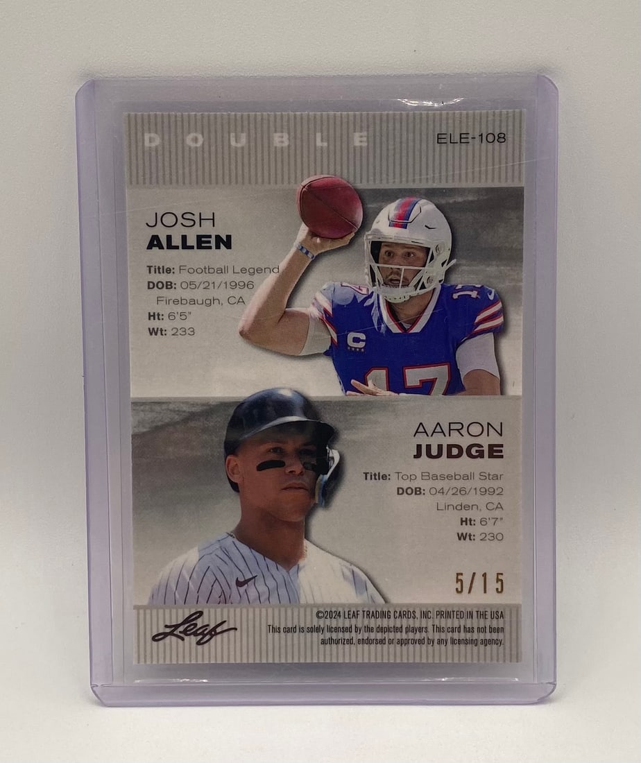 Josh Allen & Aaron Judge Holo /15 - 2
