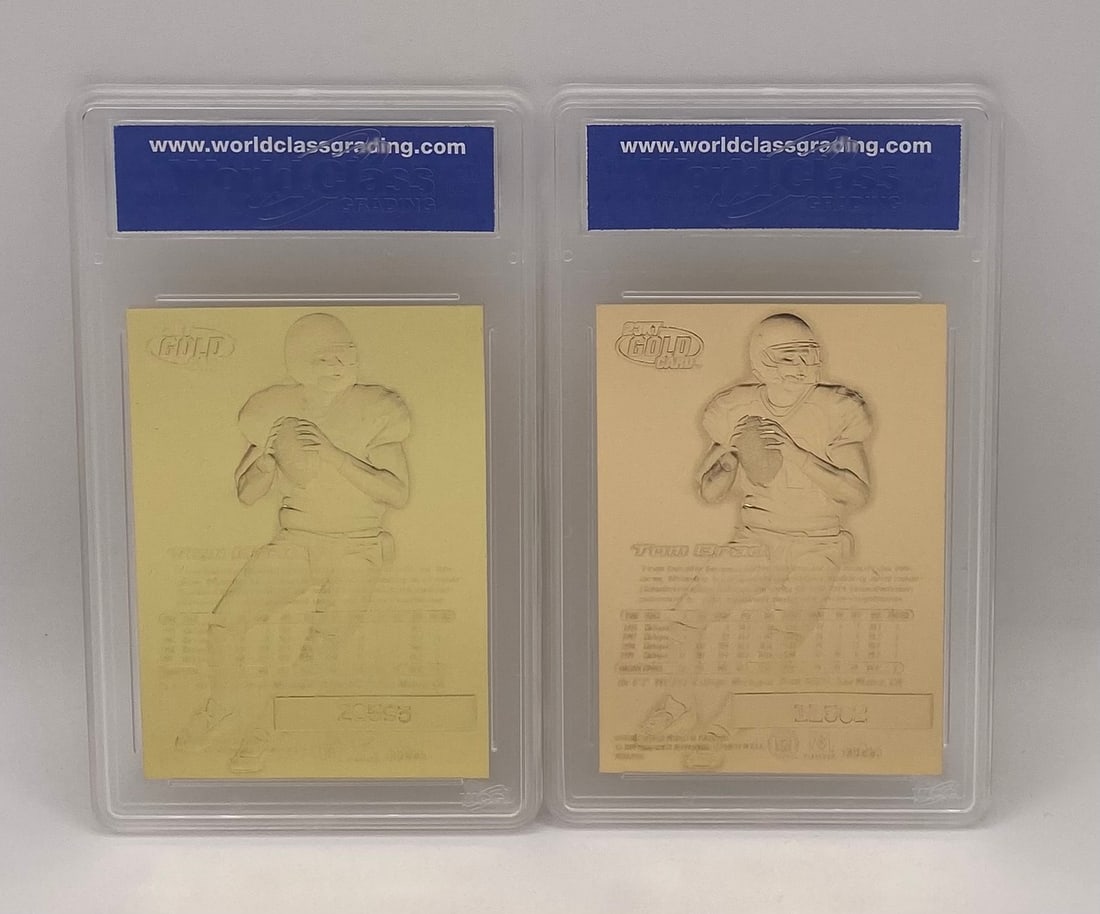 2000 Fleer Ultra 23KT Gold Tom Brady Rookie Cards - 2