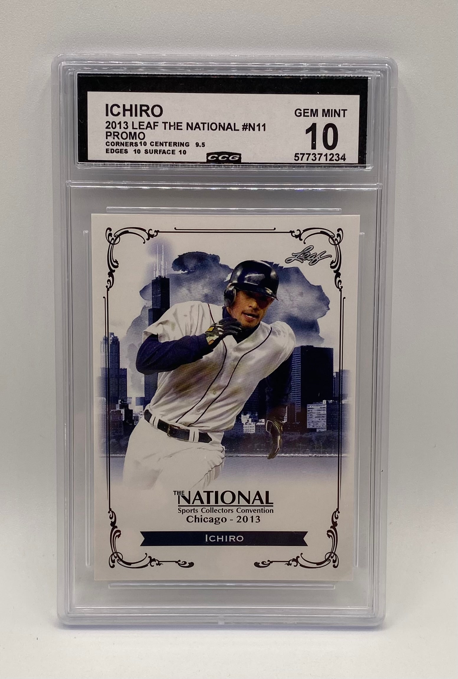 Ichiro National promo Card: 2013 Leaf The National Ichiro Promo #N11 Chicago NSCC - CCG 10