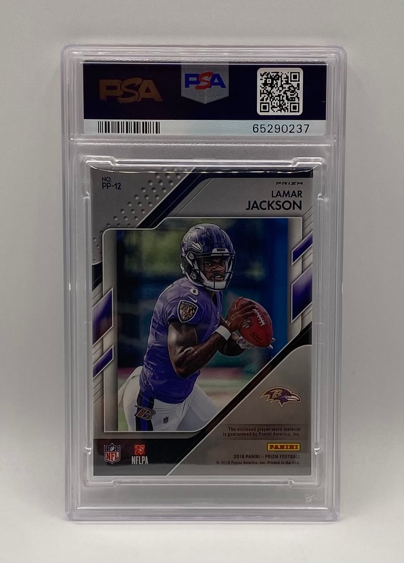 Lamar Jackson Rookie Game Used Patch Card - 2