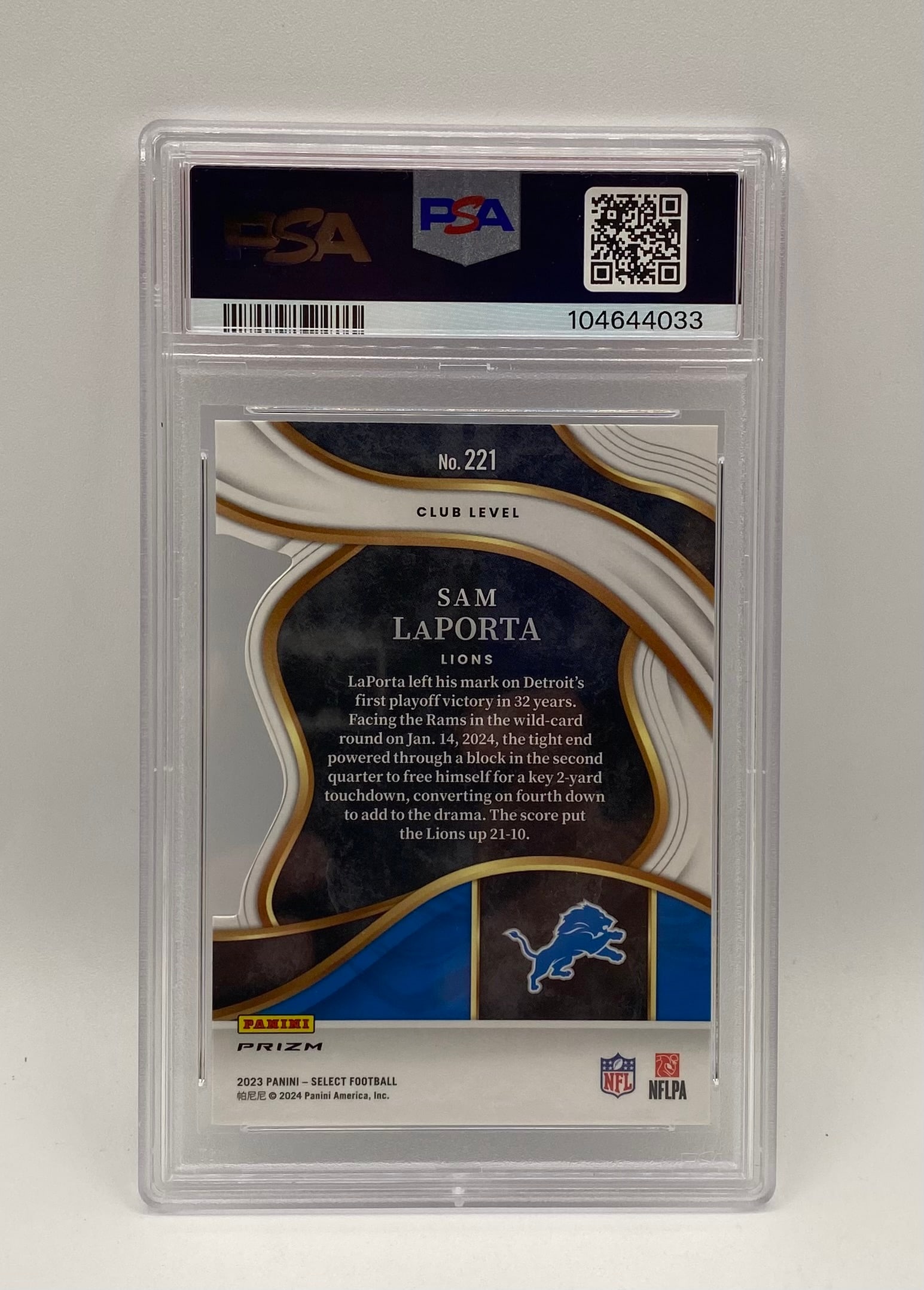 Sam LaPorta Die-Cut Silver Prizm Rookie - 2