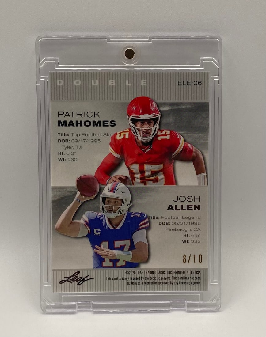 Patrick Mahomes & Josh Allen Holo /10 - 2
