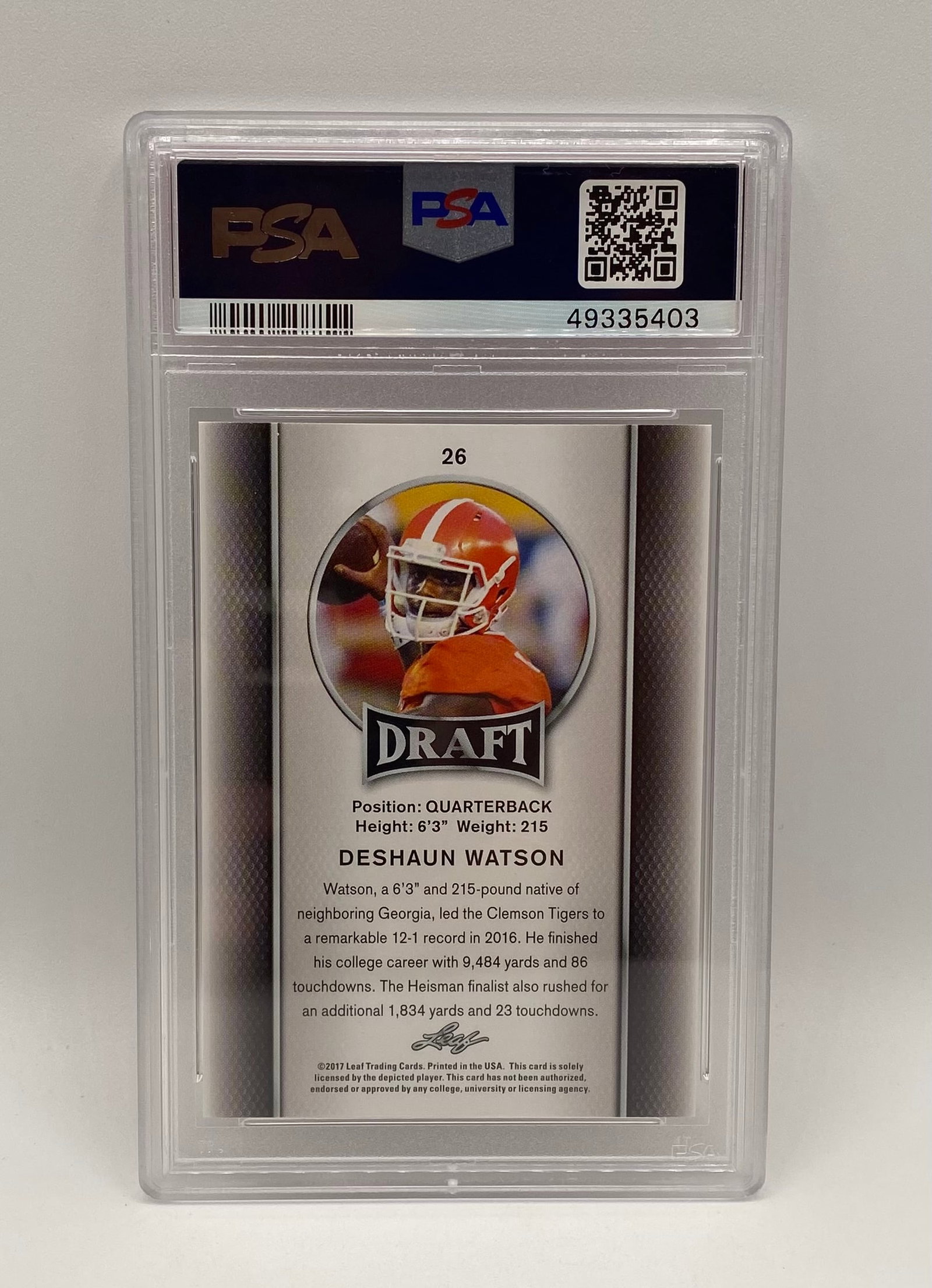Deshaun Watson Gold Parallel PSA 10 - 2