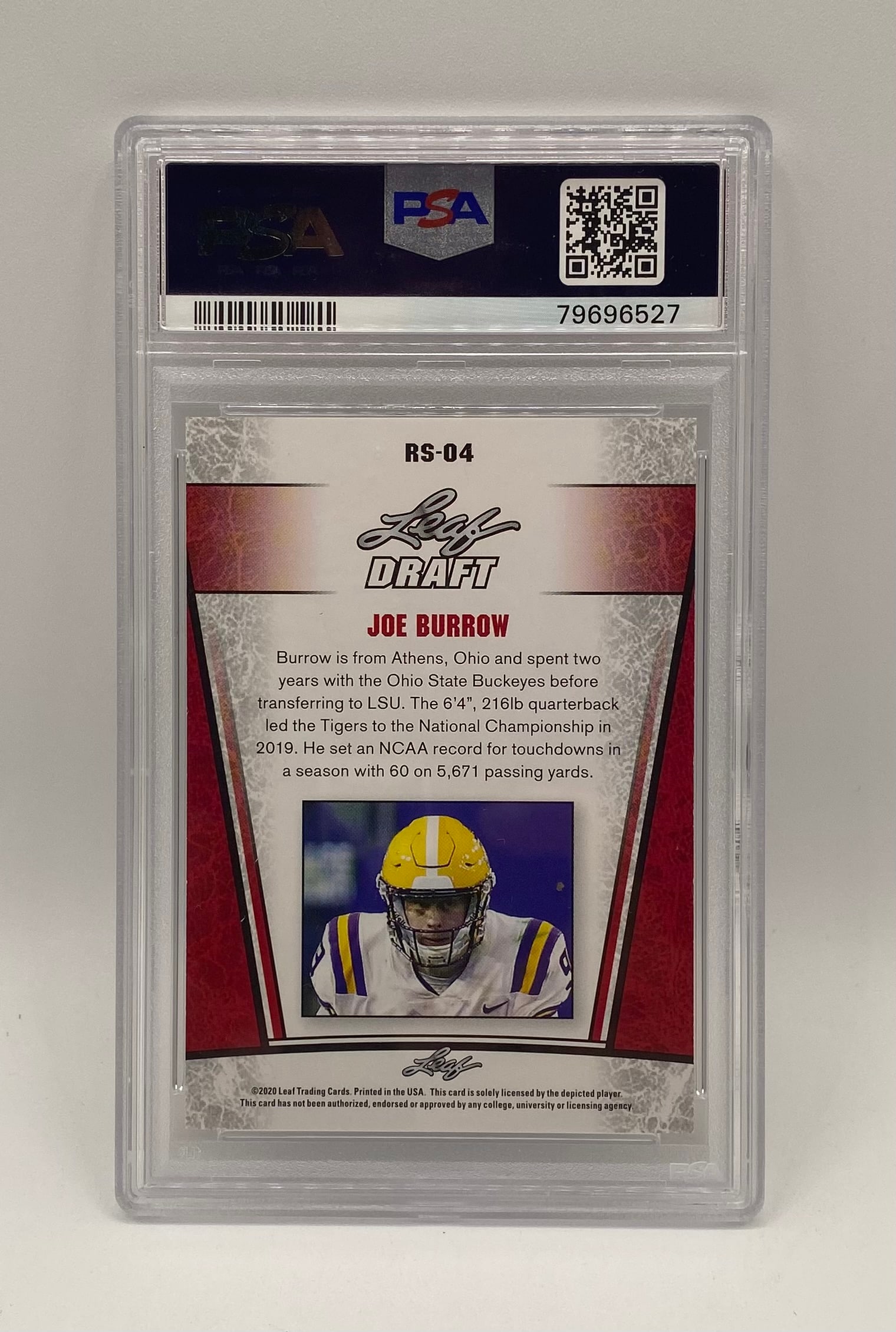 Joe Burrow Rookie Silver PSA 10 - 2