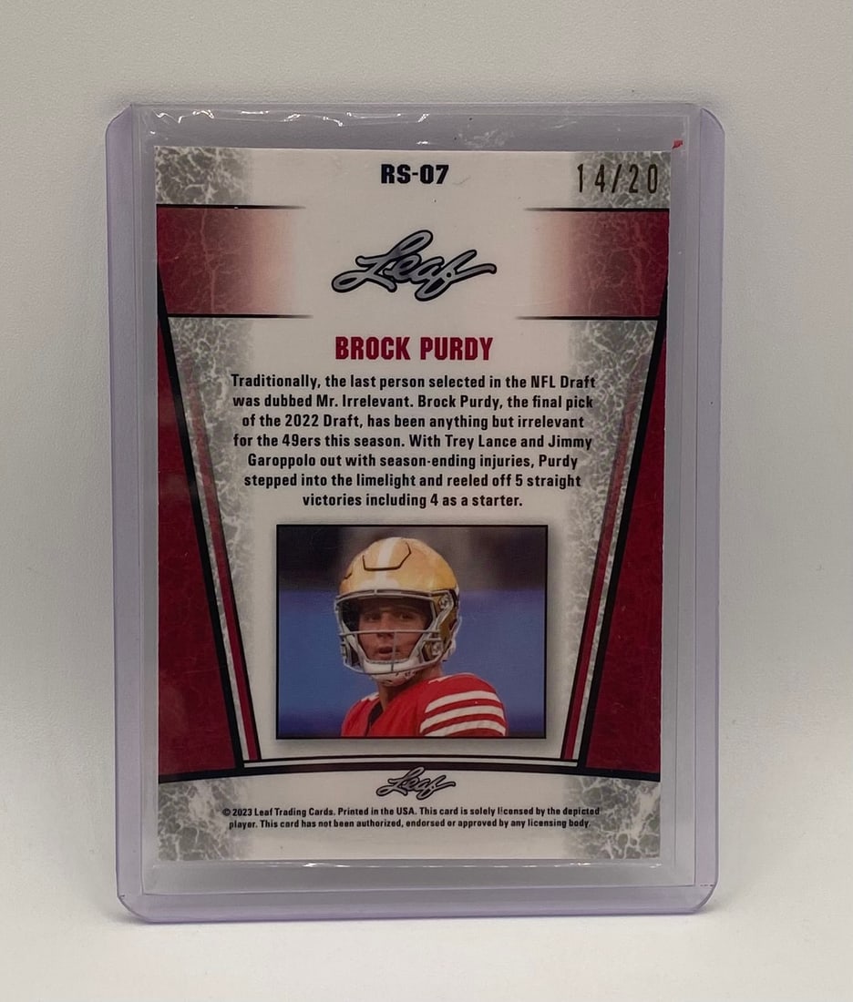 Brick Purdy Rookie Holo /20 - 2