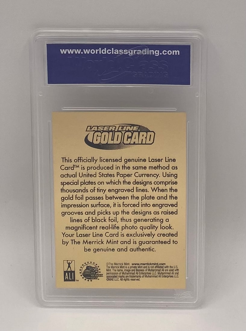 Muhammad Ali Laser Line Card - 2