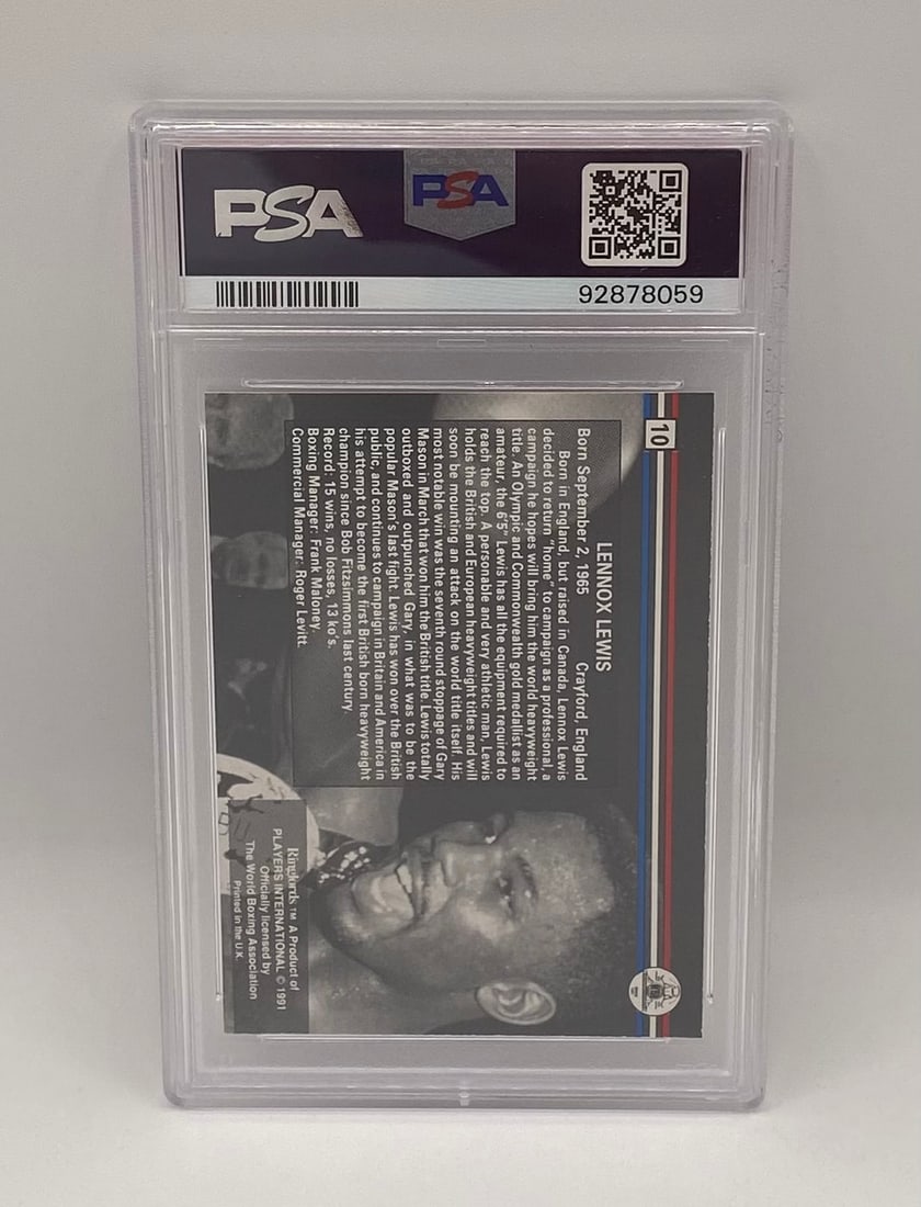 1991 Lennox Lewis - PSA - 2