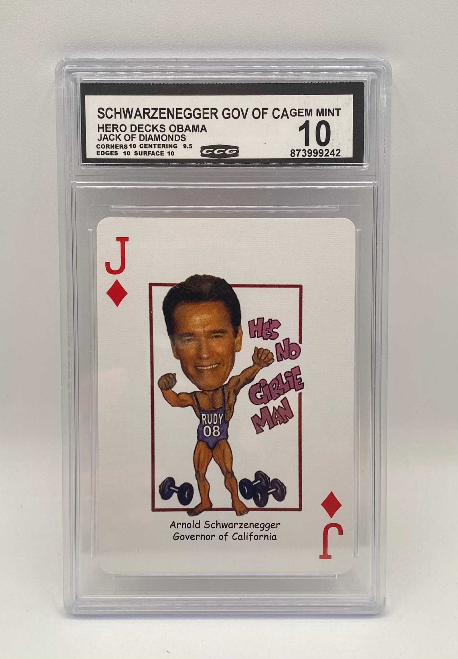 Arnold Schwarzenegger Graded Card (1 of 2)