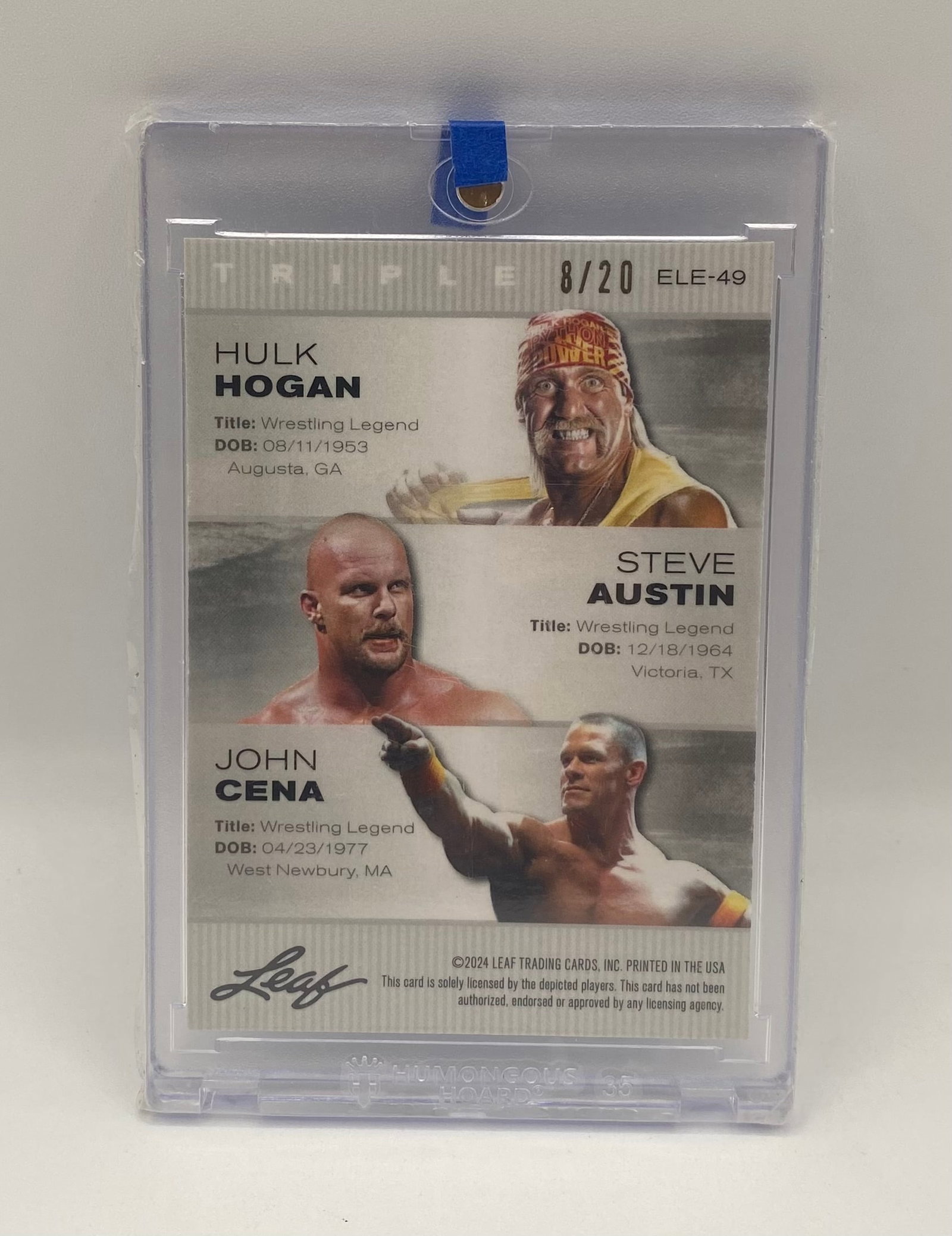 Hogan , Austin & Cena Blue Holo /20 - 2