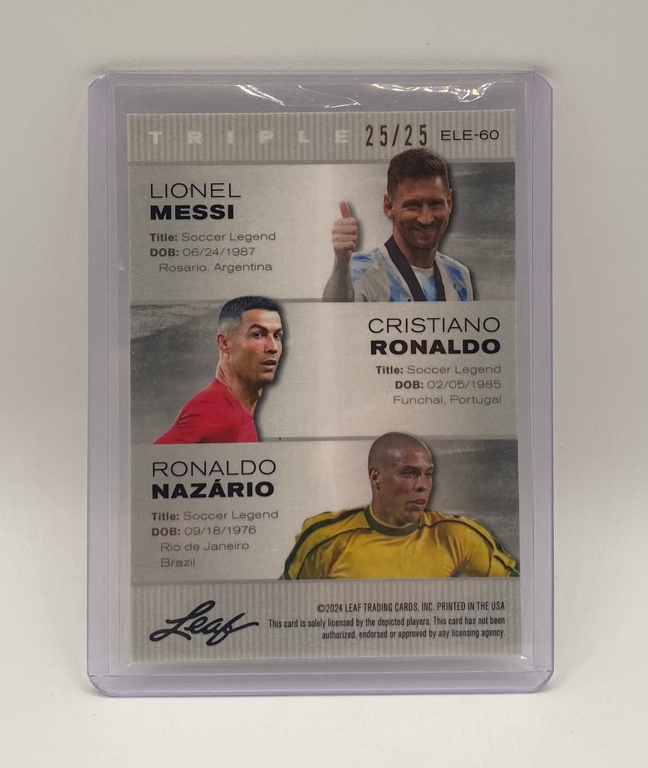 Lionel Messi, Cristiano Ronaldo, Ronaldo Nazário Holo /25 - 2