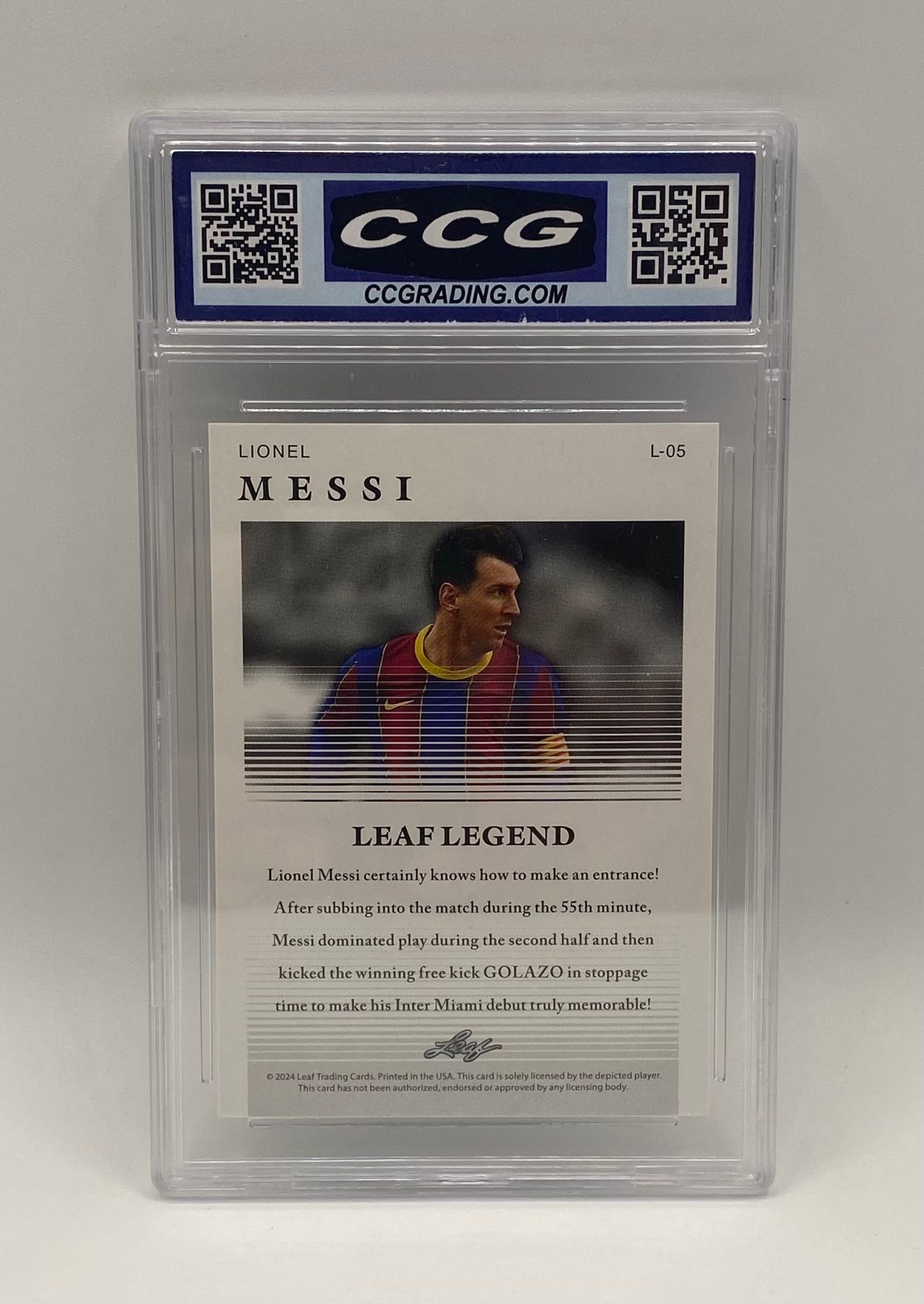 Lionel Messi Legend Card - 2