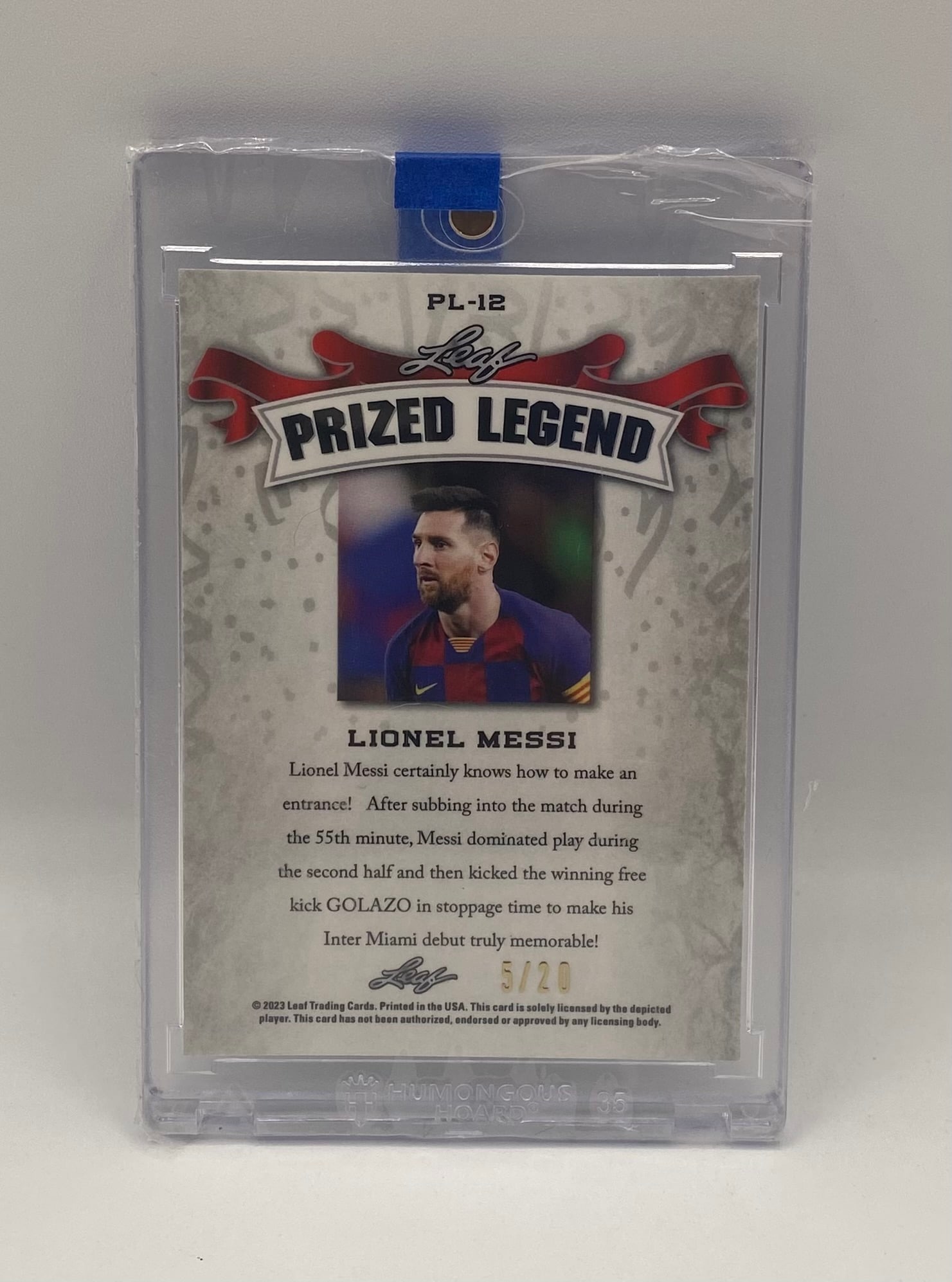 Lionel Messi Holo Blue /20 - 2
