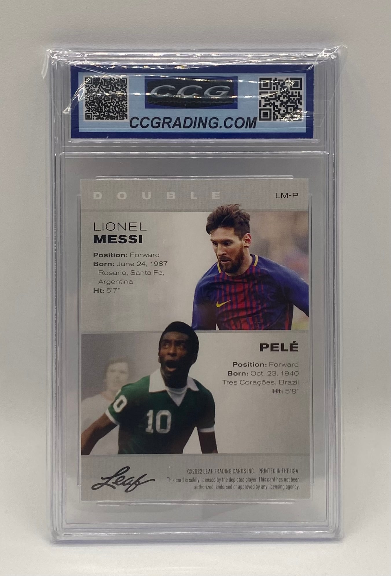 Lionel Messi & Pele Card - 2