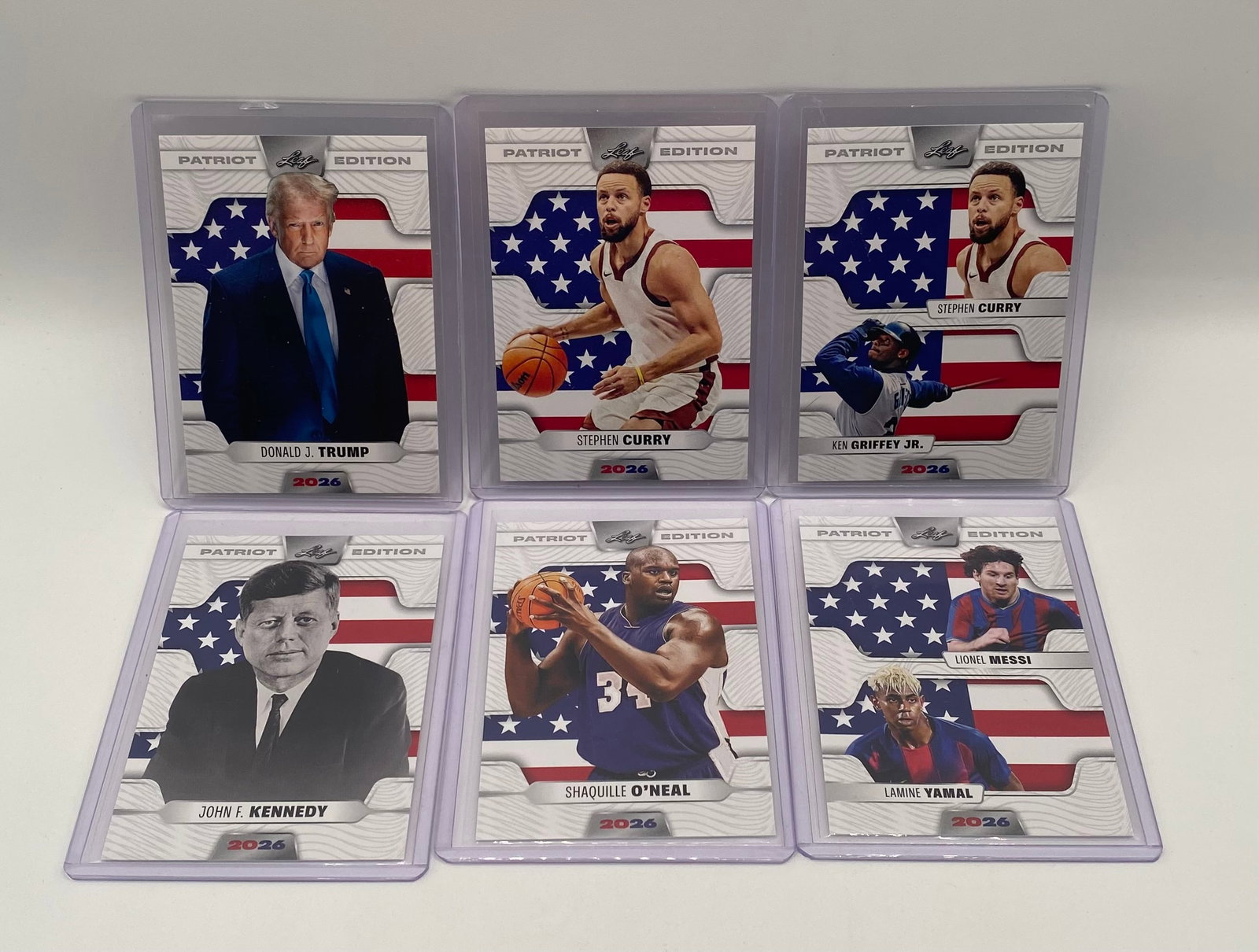 Trump, JFK, Steph Curry, Messi Cards (1 of 1)