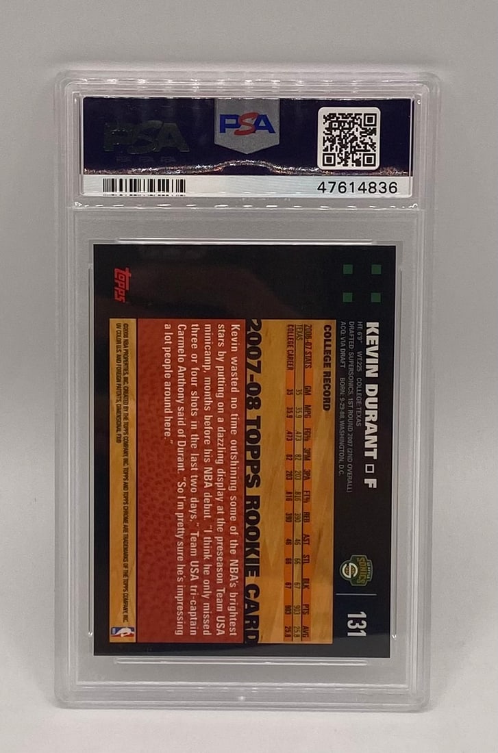 2007 Topps Chrome Kevin Durant Rookie - 2