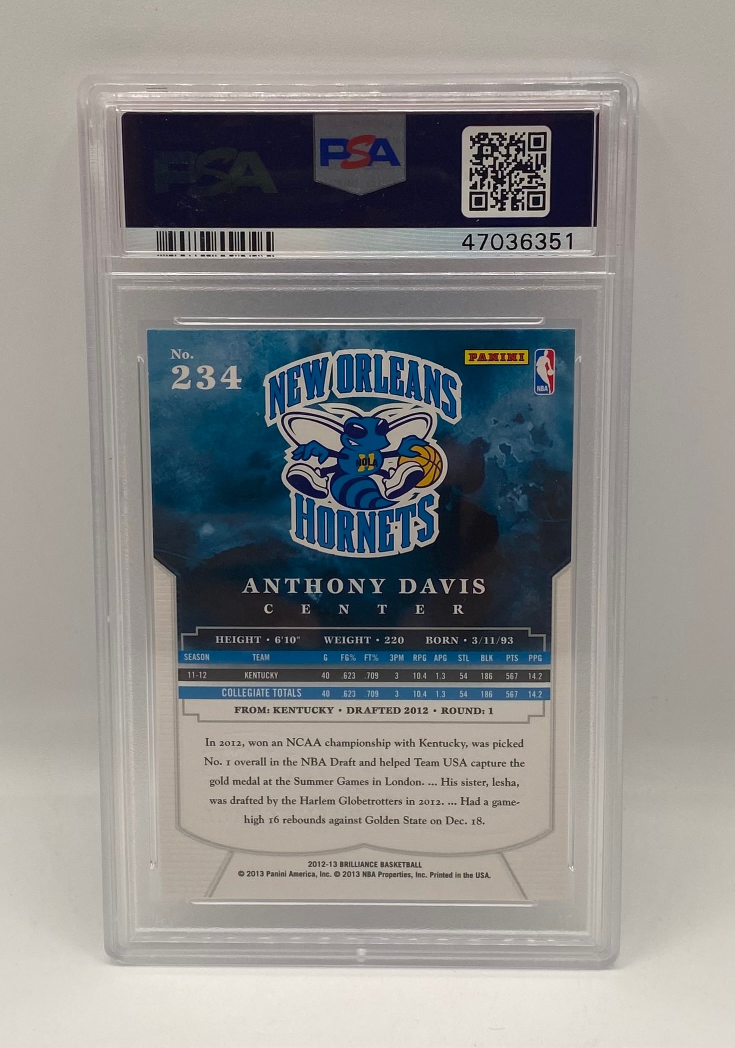 Anthony Davis Rookie PSA 10 - 2