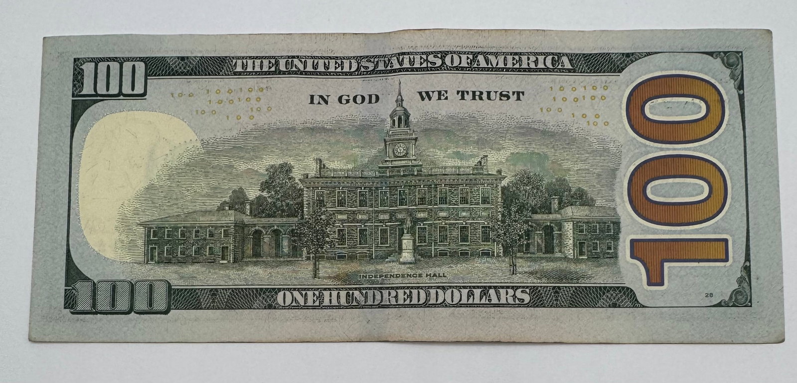 $100 Federal Reserve Note MF 00990339 - 2