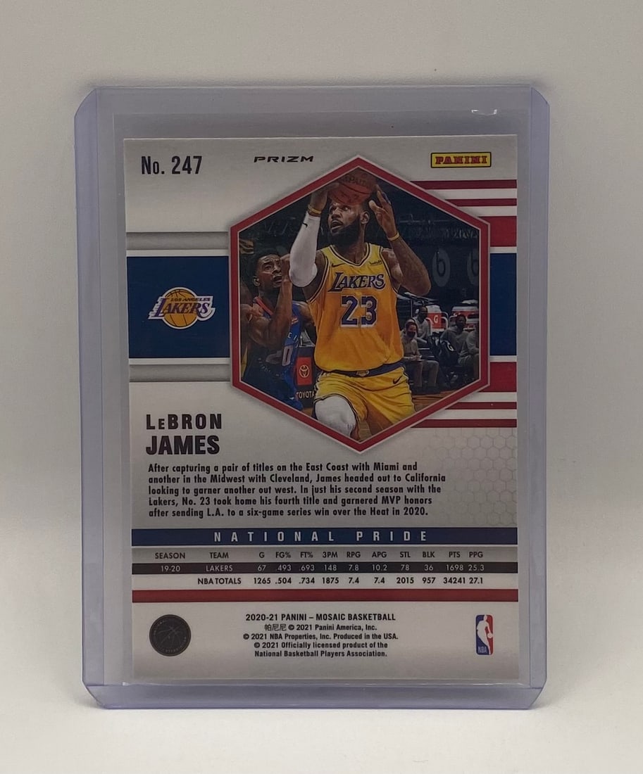 LeBron James Gold Wave Card - 2