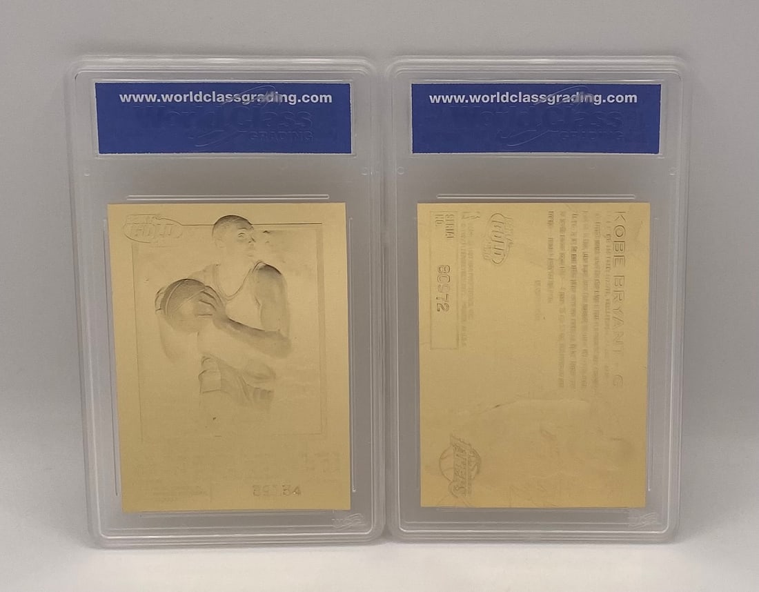 Kobe Bryant Purple Signature Gold Rookie Card Pair - 2