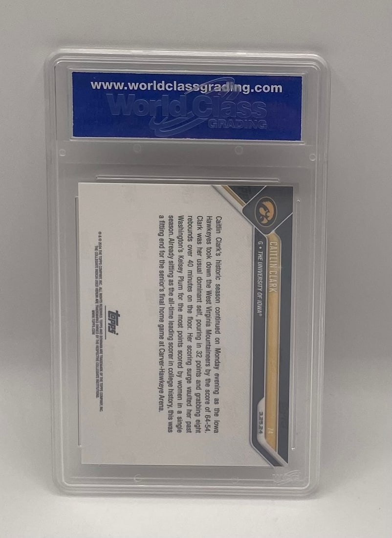 Caitlin Clark Rookie Scoring Records Card - 2