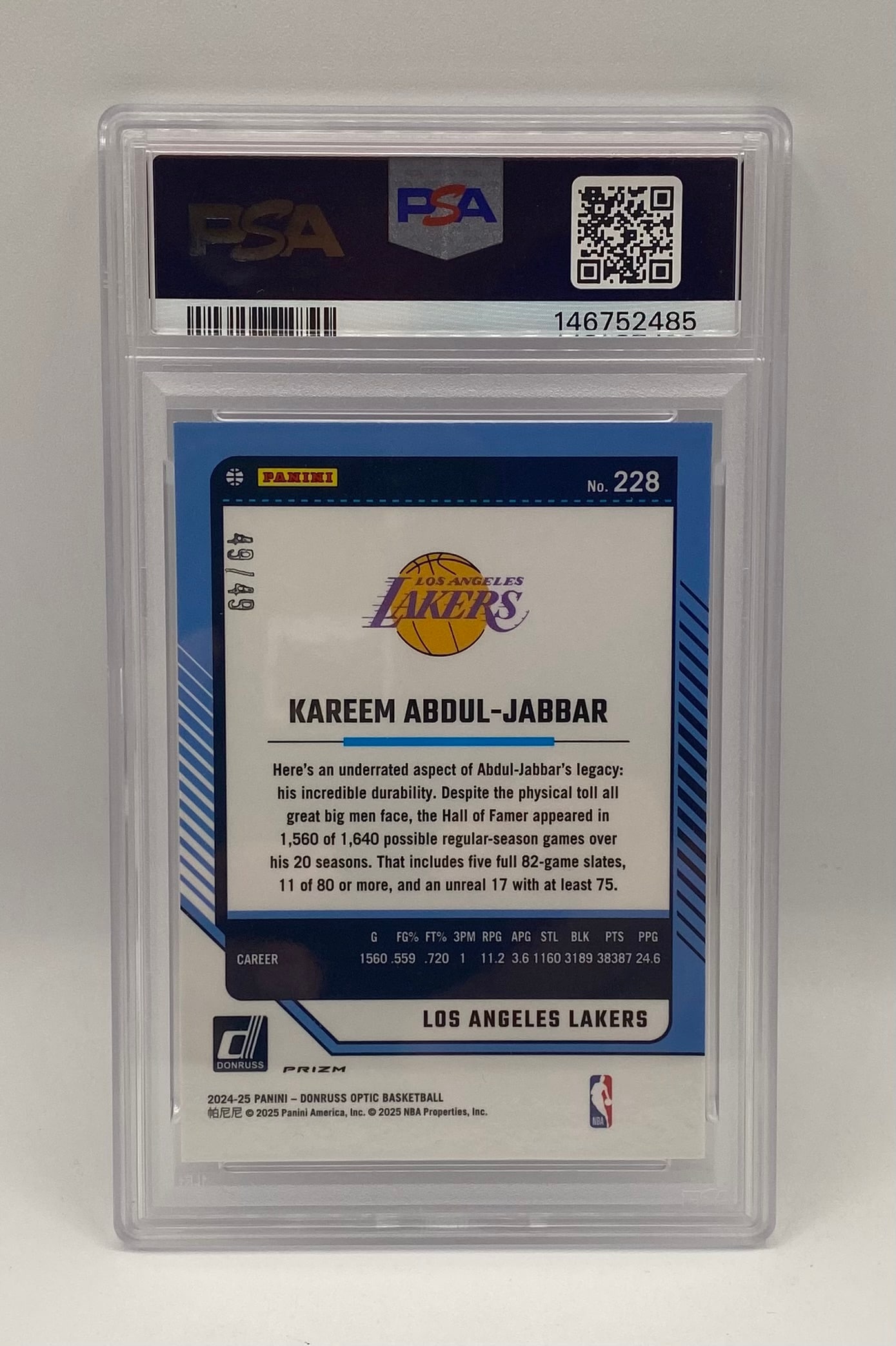 Kareem Abdul-Jabbar Blue Fast Break /49 - 2