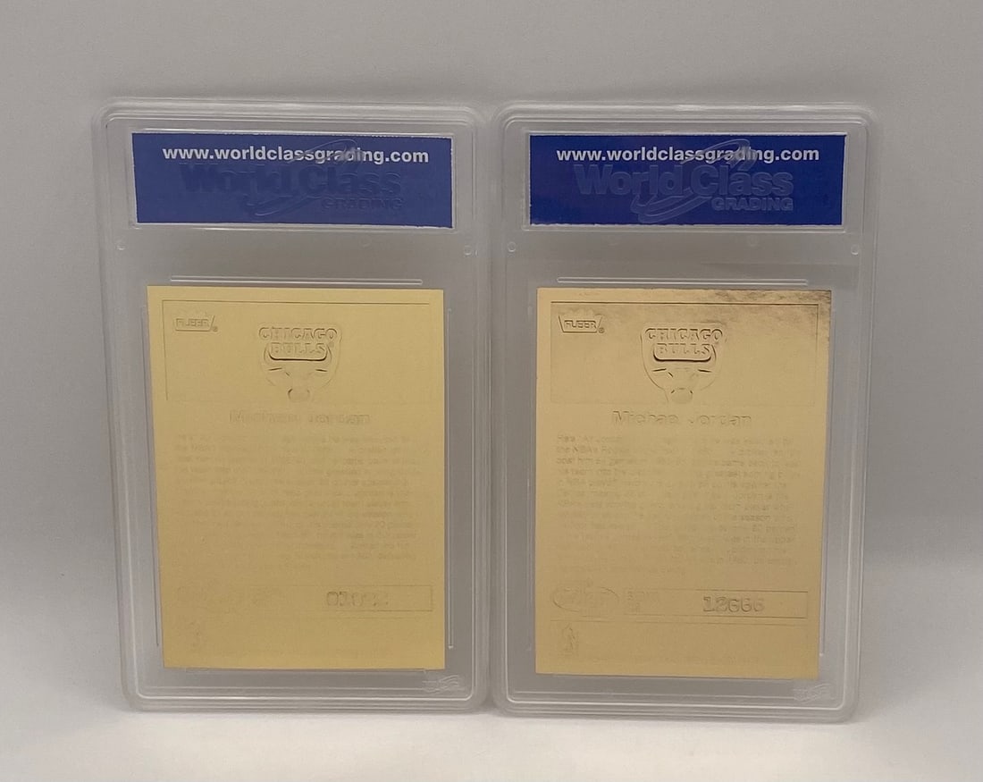 2) 1998 Fleer 23KT Gold Michael Jordan Cards - 2