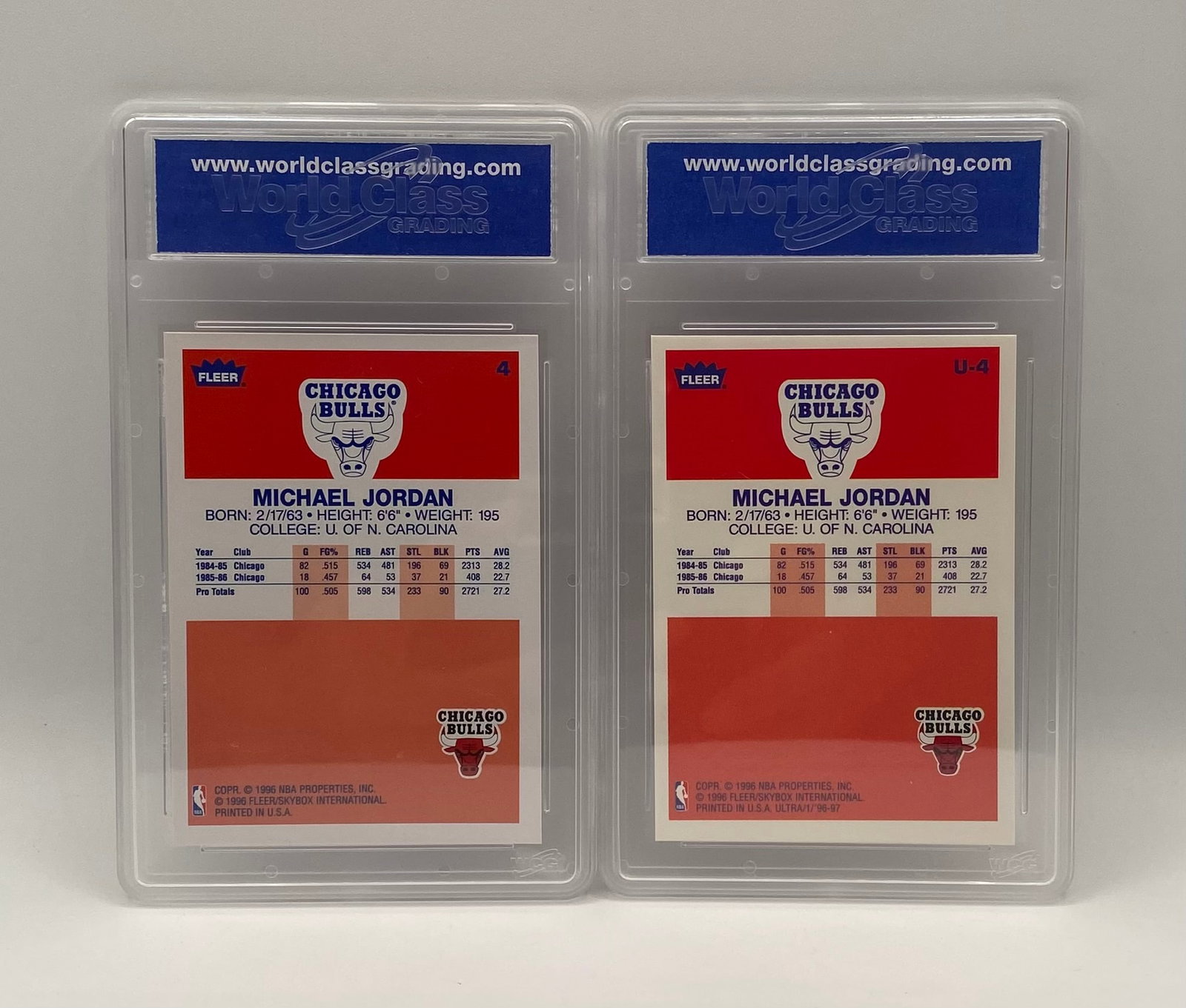 Michael Jordan Ultra & Decade Of Excellence Cards - 2