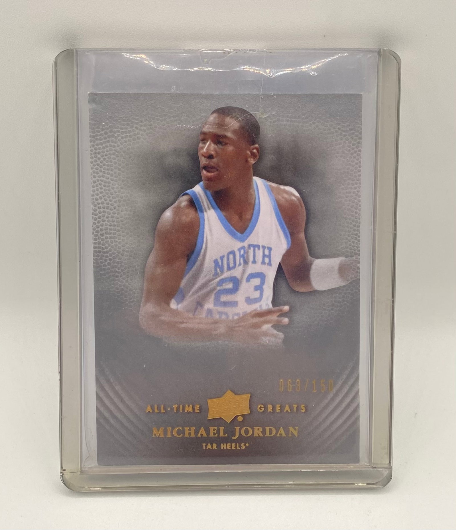 Michael Jordan /150: 2011-12 Upper Deck All-Time Greats Michael Jordan UNC Tar Heels Card /150