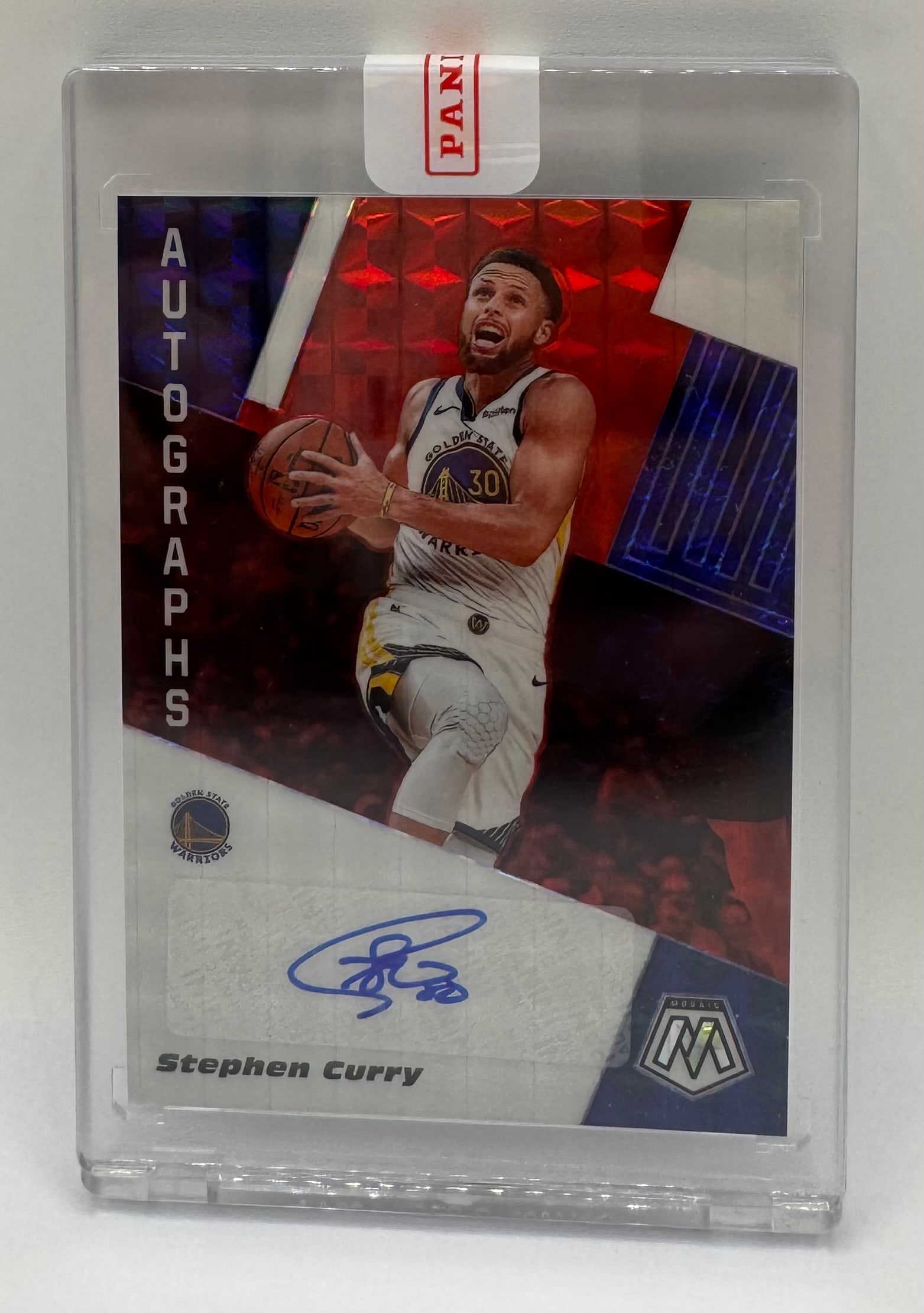 Stephen Curry Auto Red Prizm Card (1 of 2)