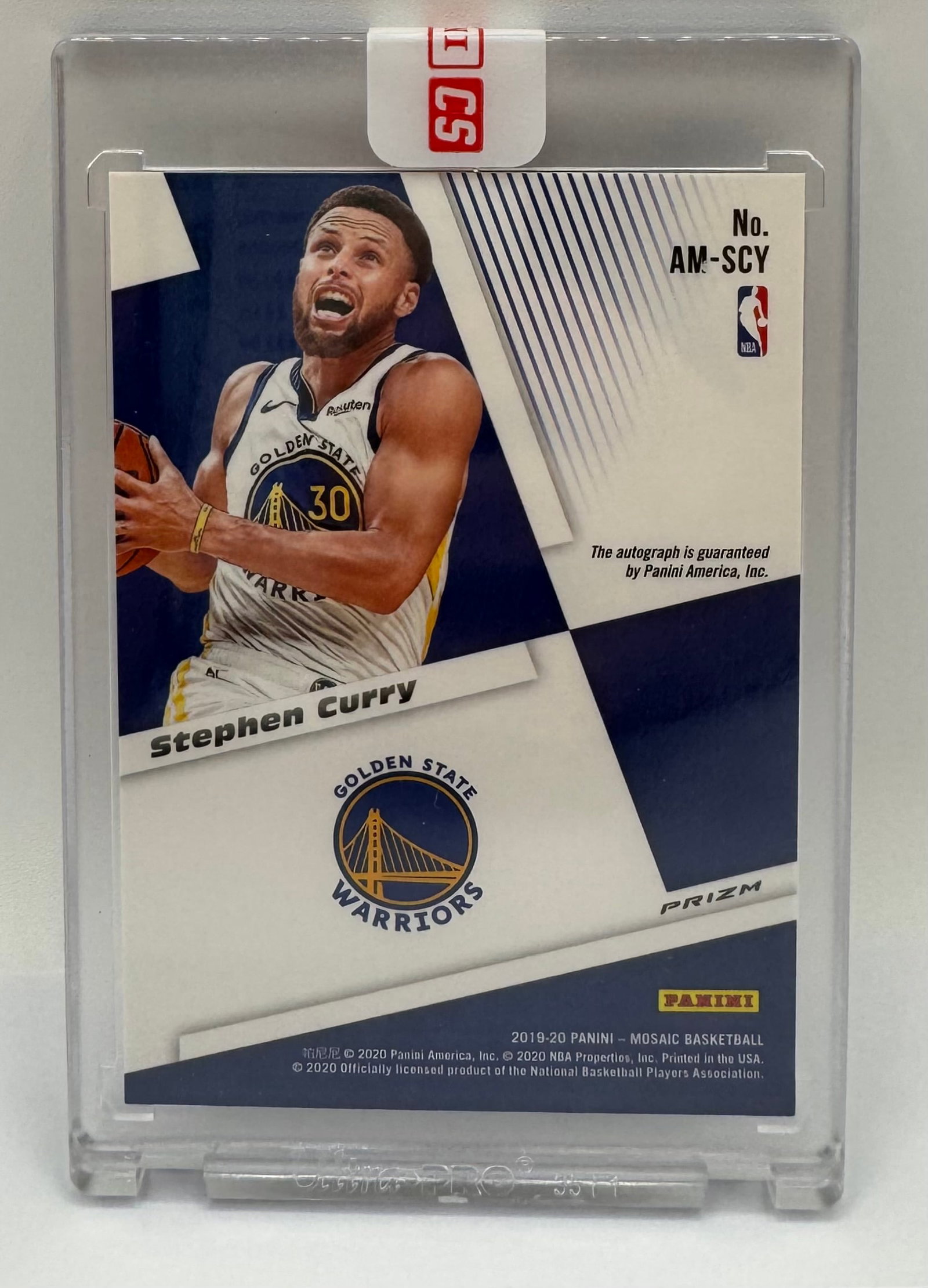 Stephen Curry Auto Red Prizm Card - 2