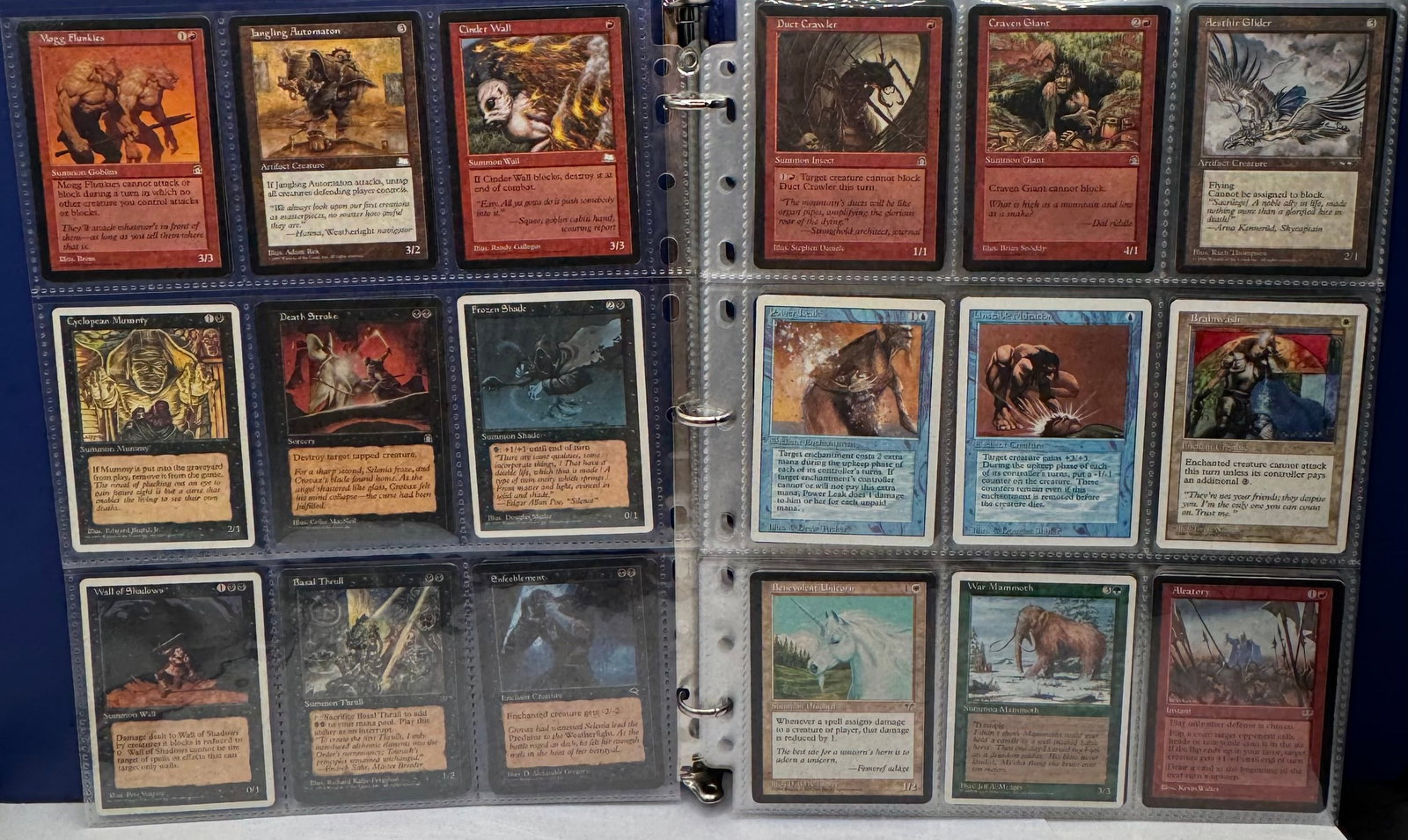 1995 & 1996 Magic The Gathering Trading Cards Binder (1 of 6)