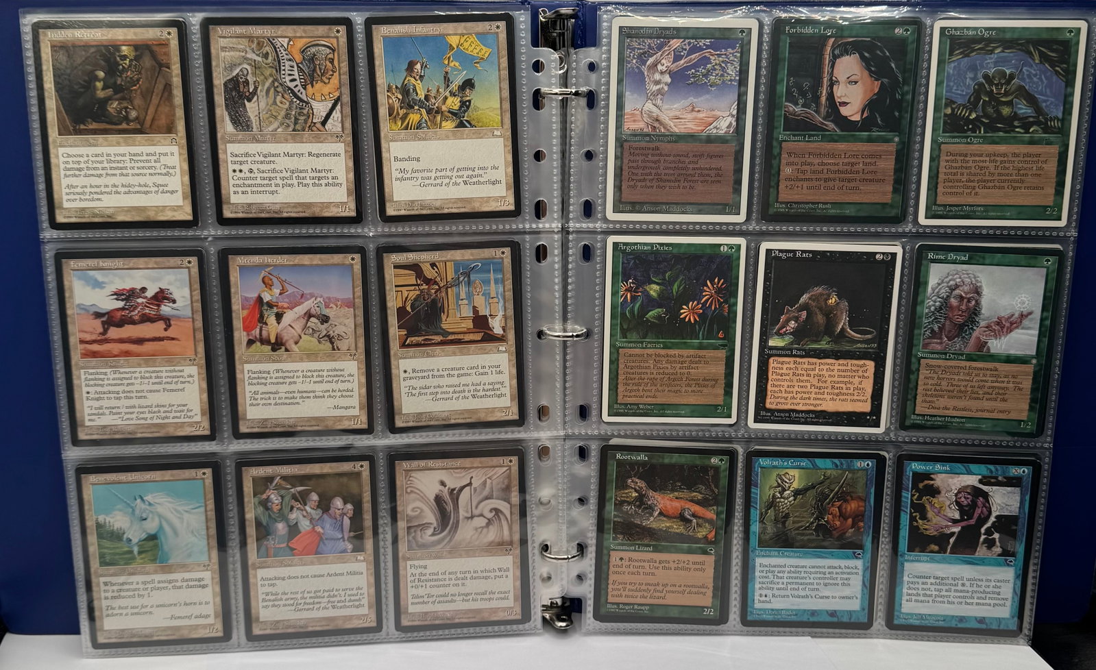 1995 & 1996 Magic The Gathering Trading Cards Binder - 6