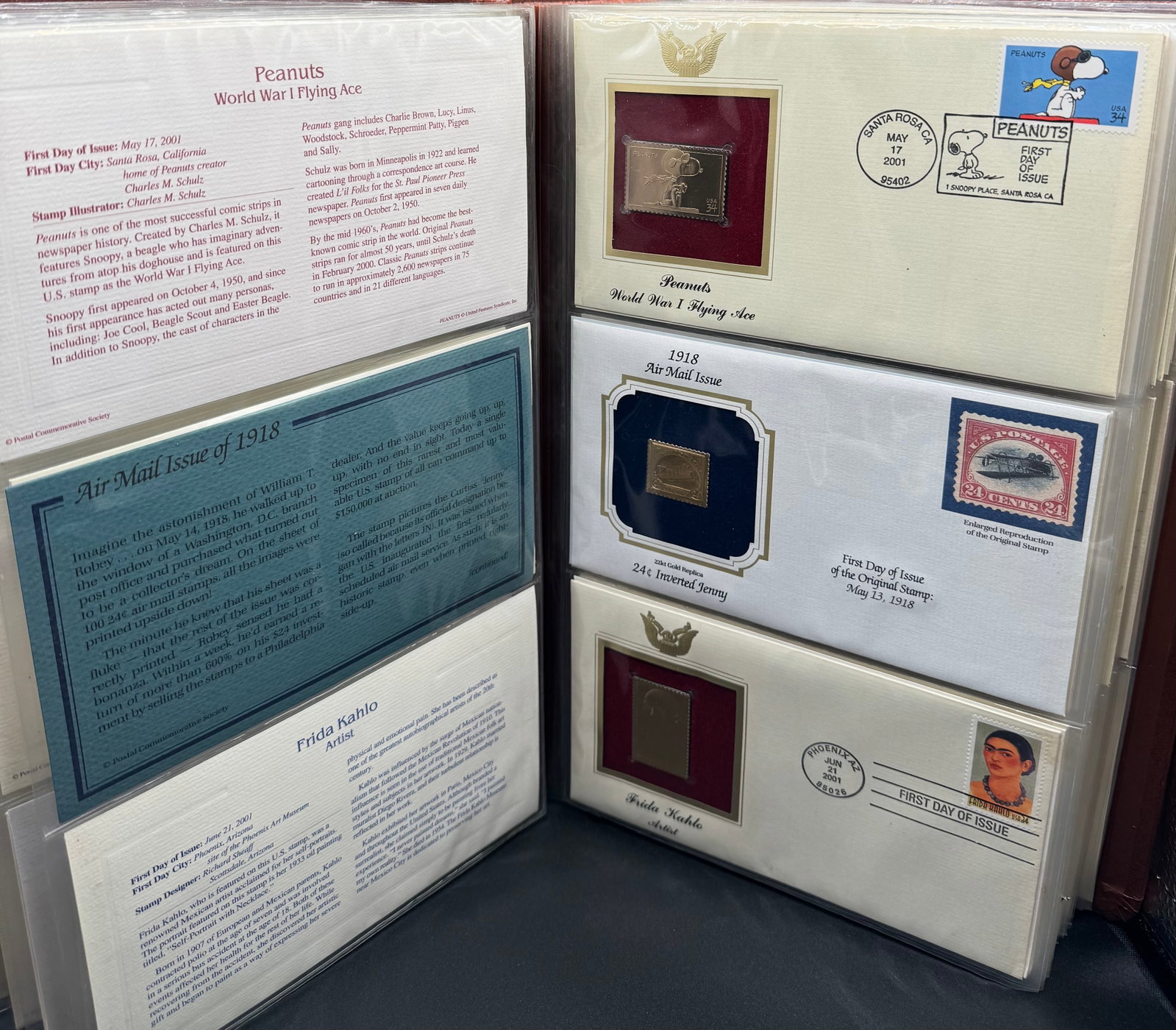Golden Replicas of United States Stamps 22kt Gold Proof Collection (61 Covers Total) - 2