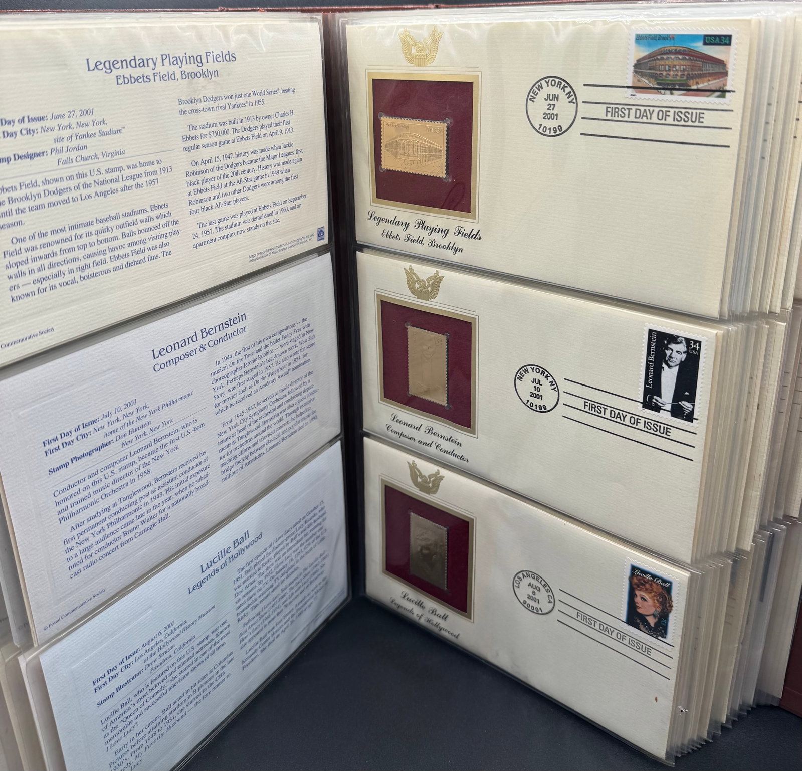 Golden Replicas of United States Stamps 22kt Gold Proof Collection (61 Covers Total) - 4