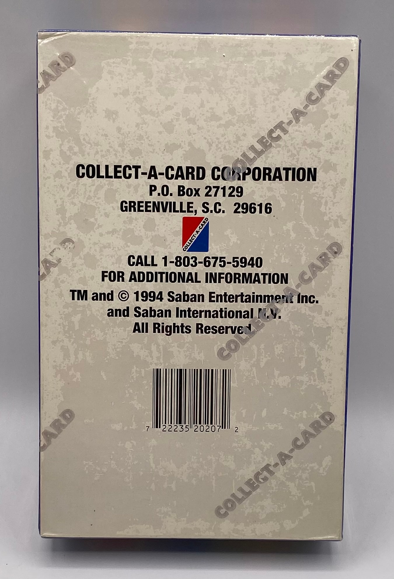 Sealed 1994 Collect-A-Card Mighty Morphin Power Rangers Series 2 Retail Wax Box - 2