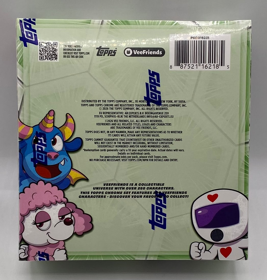 Sealed 2026 Topps Chrome VeeFriends Factory Sealed Mega Box - 2
