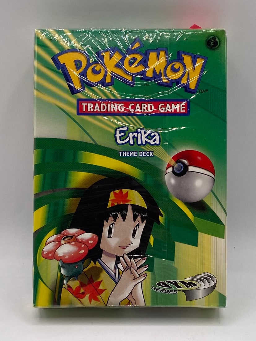 Sealed 1999 Pokemon Erika Theme Deck Box: Sealed 1999 Pokemon Erika Theme Deck Box