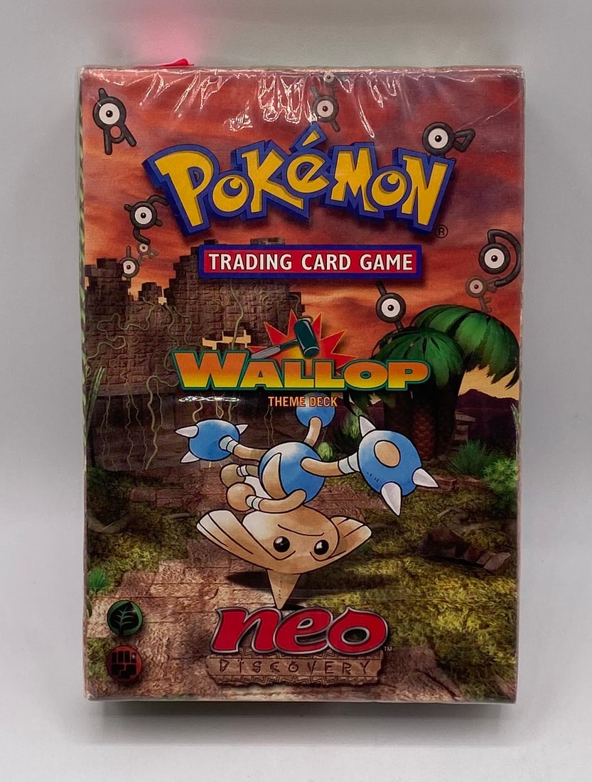 Sealed 1999 Pokemon Wallop Theme Deck Box: Sealed 1999 2000 Pokemon Wallop Theme Deck Box