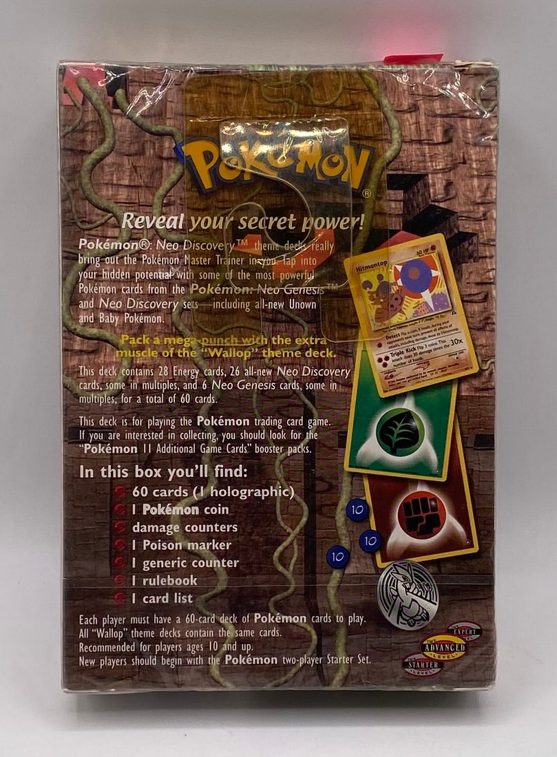 Sealed 1999 Pokemon Wallop Theme Deck Box - 2
