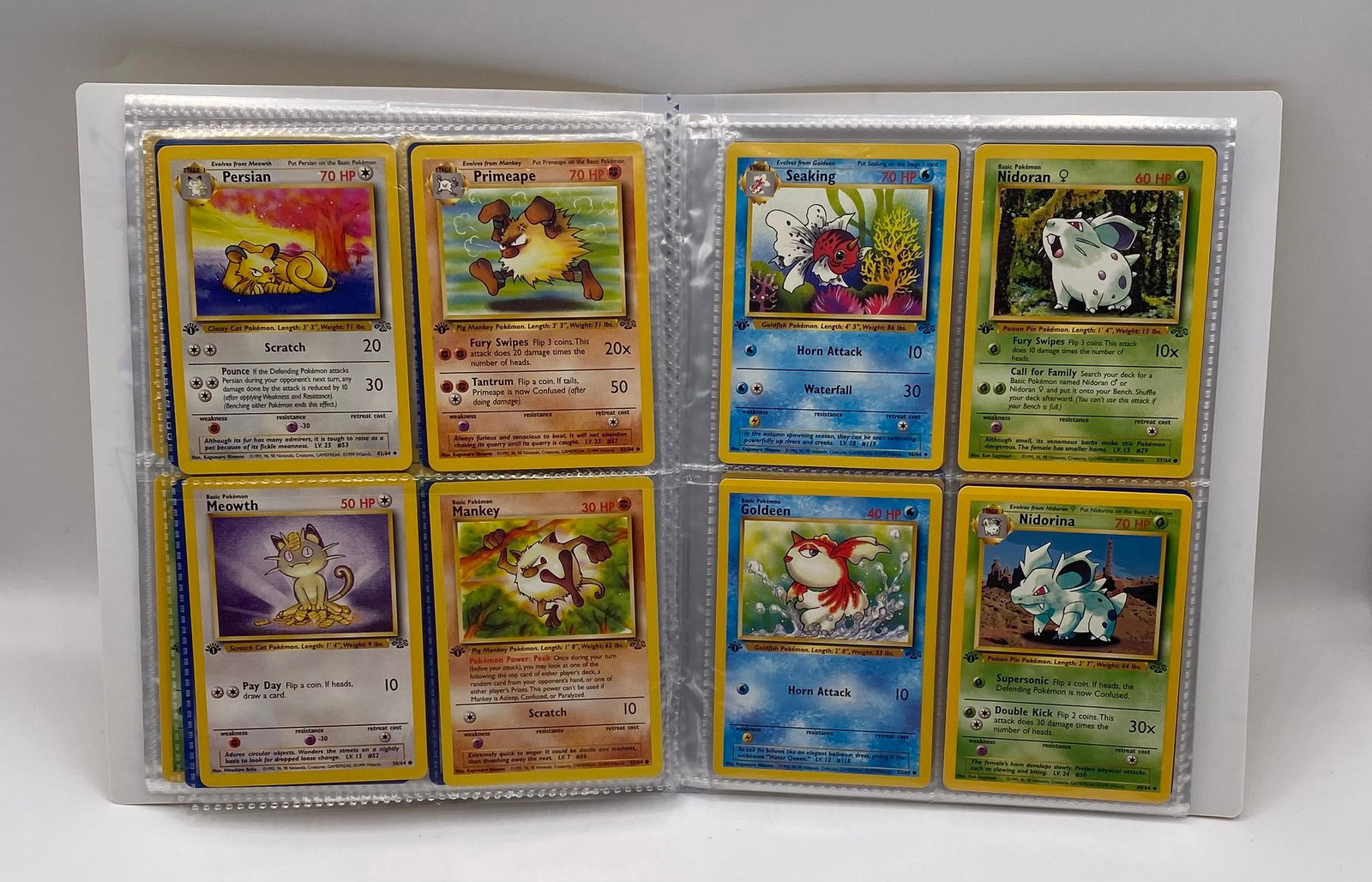 1999 Pokemon 1st Edition Jungle Set Binder - 2