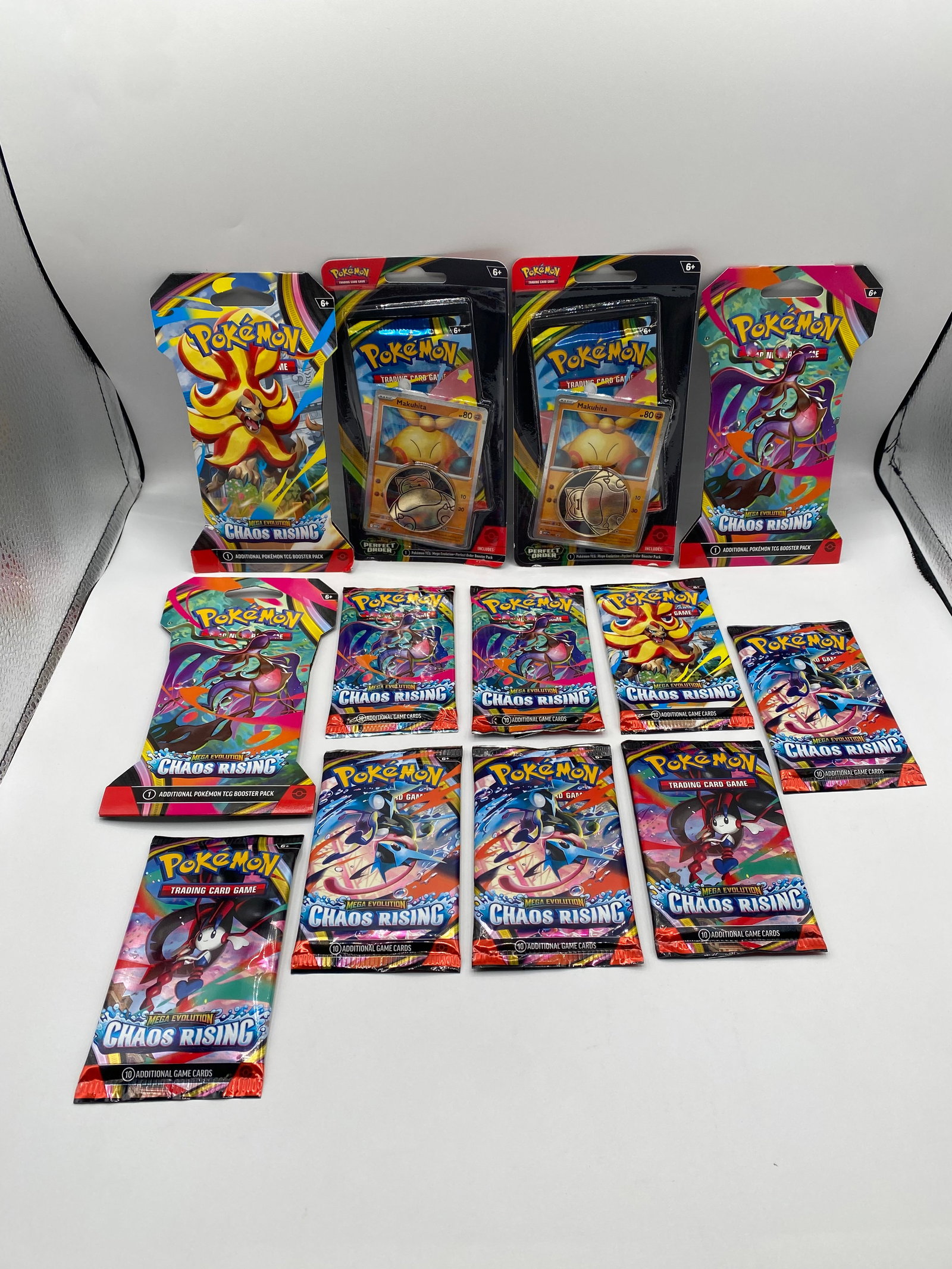 Pokémon TCG Mega Evolution: Chaos Rising Booster Packs & Blister Lot (13 Pcs) (1 of 2)