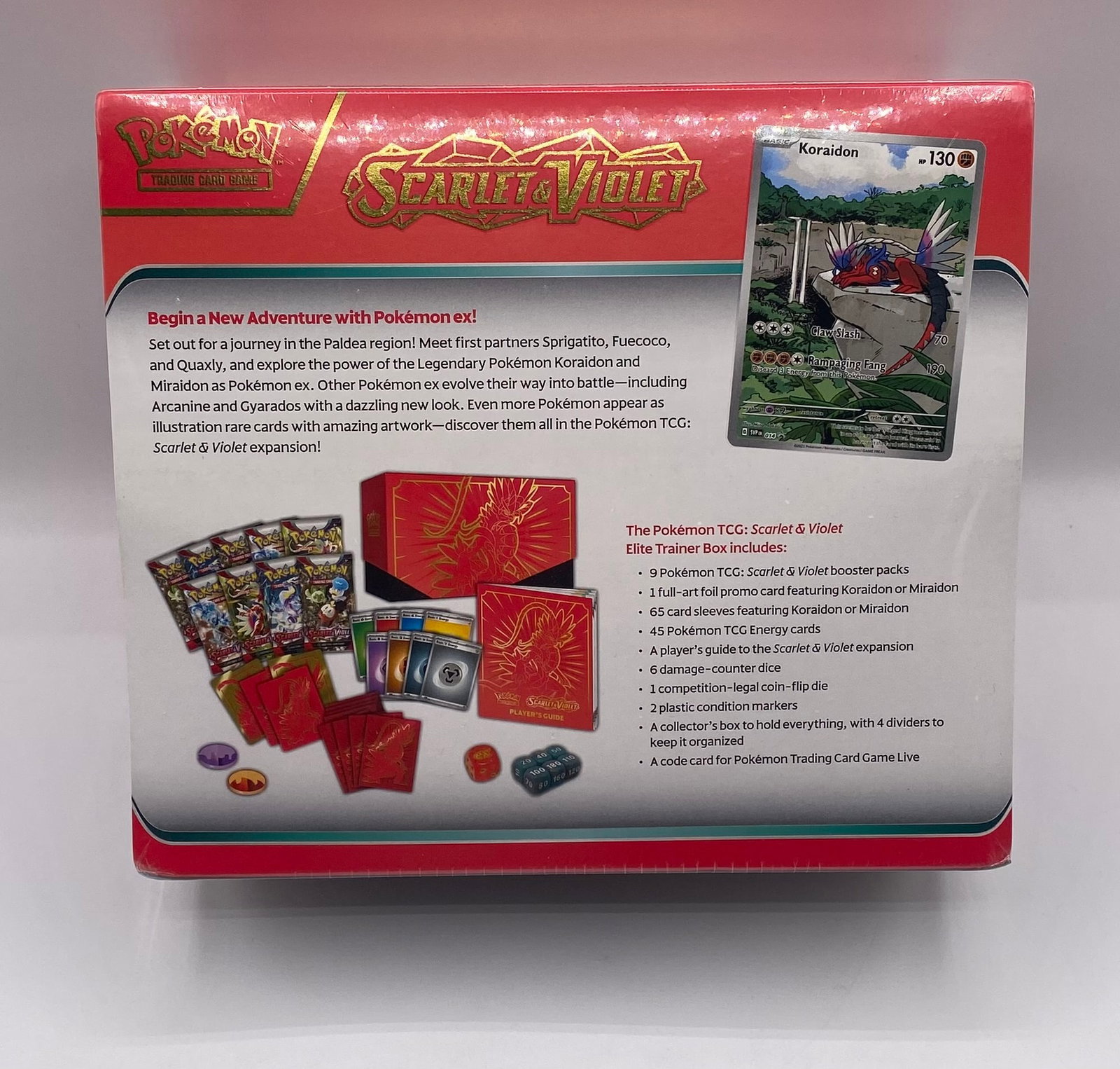 Pokémon TCG: Scarlet & Violet Koraidon Elite Trainer Box (Sealed) - 2