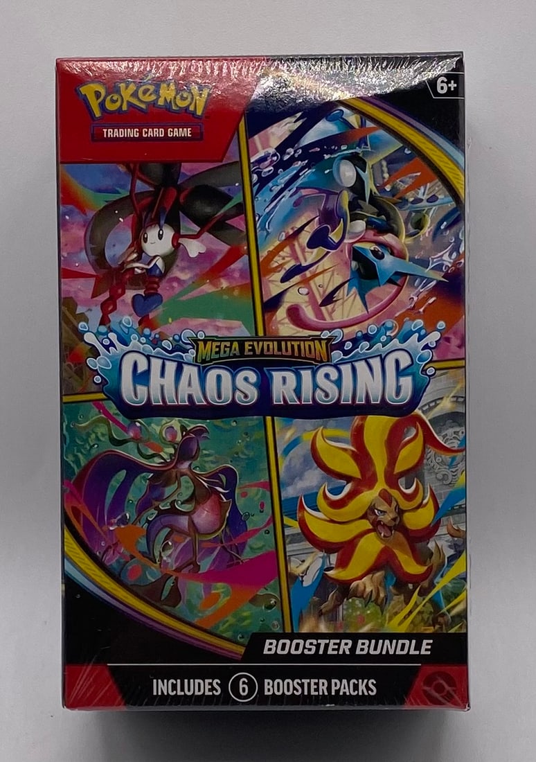Pokémon TCG Mega Evolution Chaos Rising Booster Bundle - Factory Sealed: Pokémon TCG Mega Evolution Chaos Rising Booster Bundle - Factory Sealed